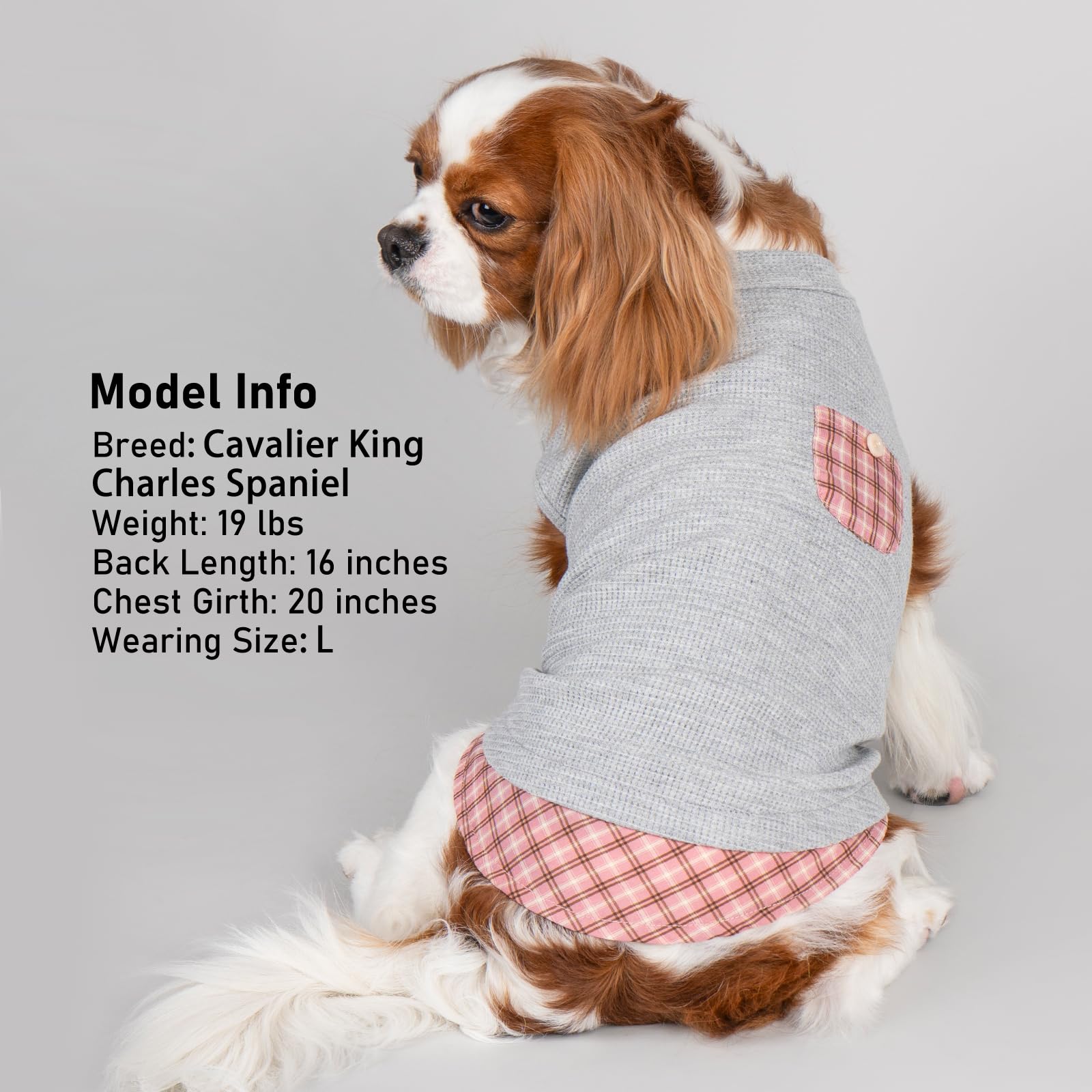 Kyeese Waffle Dog Shirts For Small Dogs Soft Breathable T-Shirts Lightweight Sleeveless Pet Vest Stretchy Puppy Clothes With Poc
