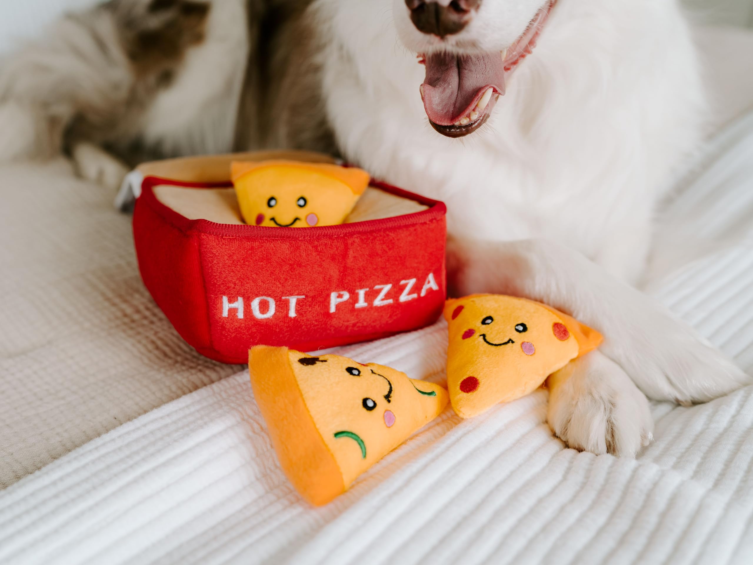 ZippyPaws Burrow- Interactive Dog & Puppy Toys for Boredom, Stimulating Pet Products to Keep Them Busy, Hide & Seek Plush Dog Pu