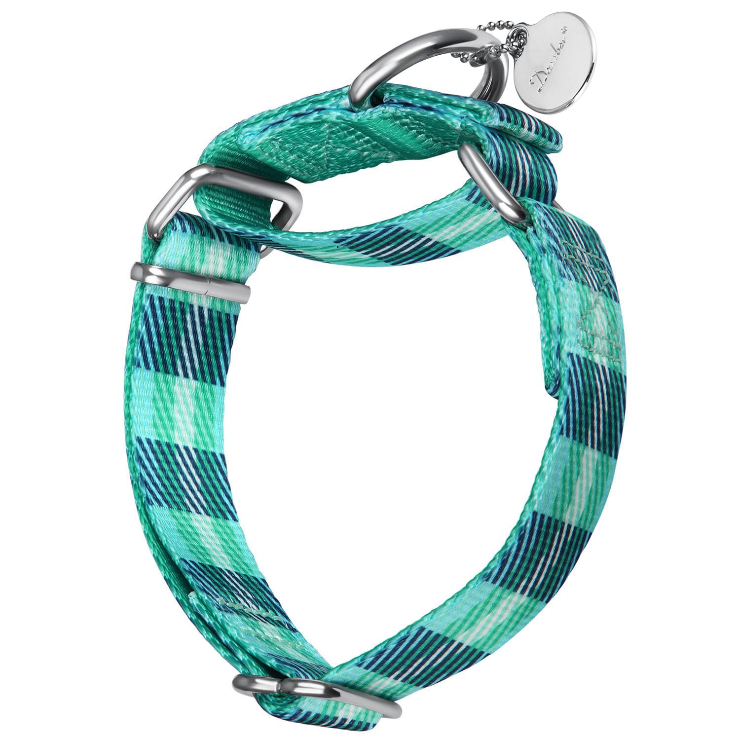 Dazzber Martingale Collar Dog Collar No Pull Pet Collar Heavy Duty Dog Martingale Collars Silky Soft With Unique Geometric Patte