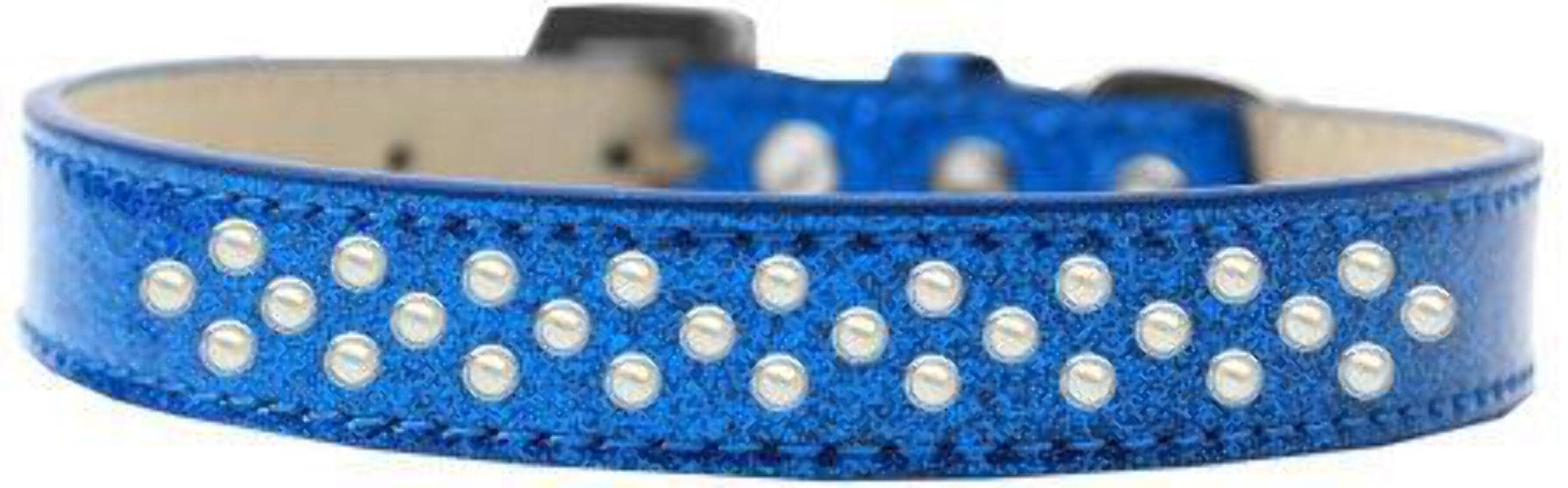 Mirage Pet Products Sprinkles Ice Cream Dog Collar with Pearls, Size 12, Black