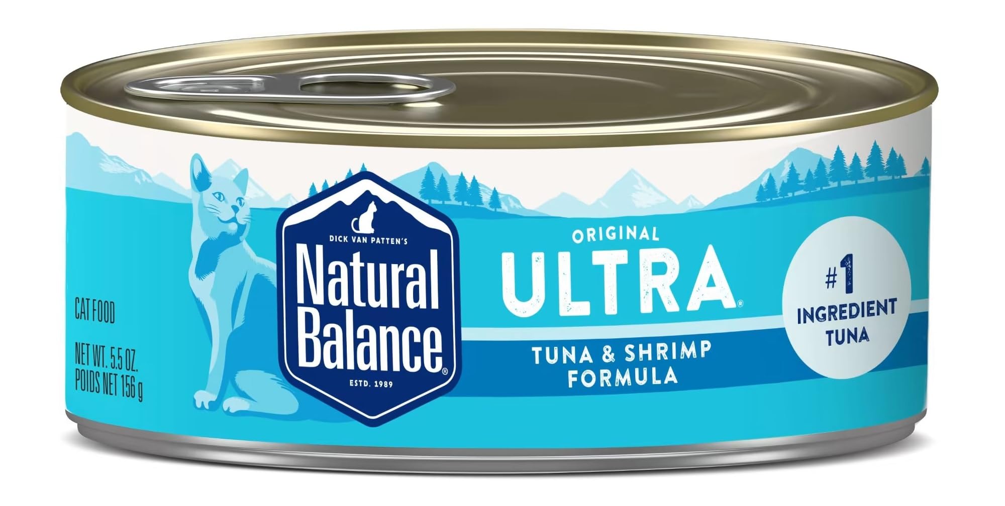 Dick Van PattenS Natural Balance Tuna And Shrimp Canned Cat Food (Case Of 24), 5.5 Oz.