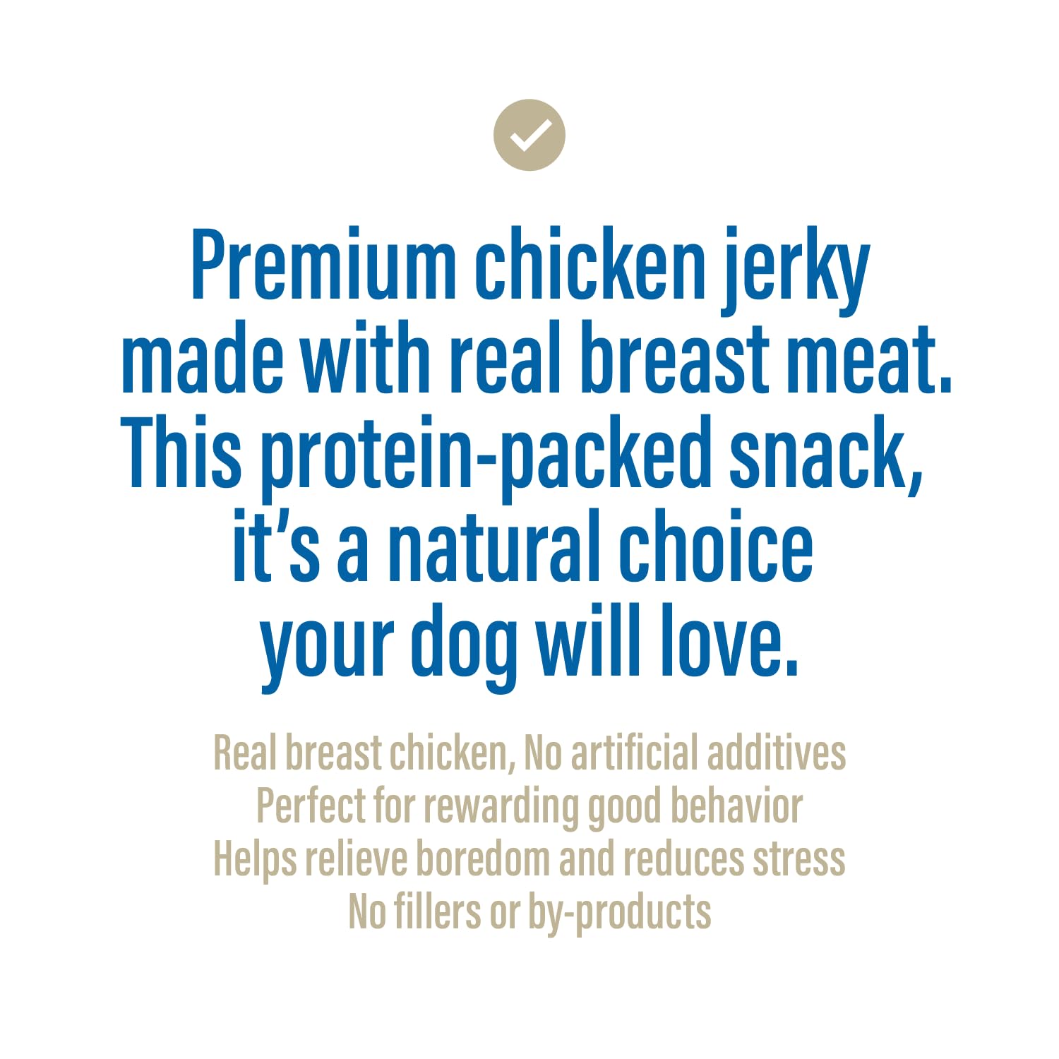 Chewer's Joy Chicken Jerky Dog Treats - High Protein, Natural, 1LB
