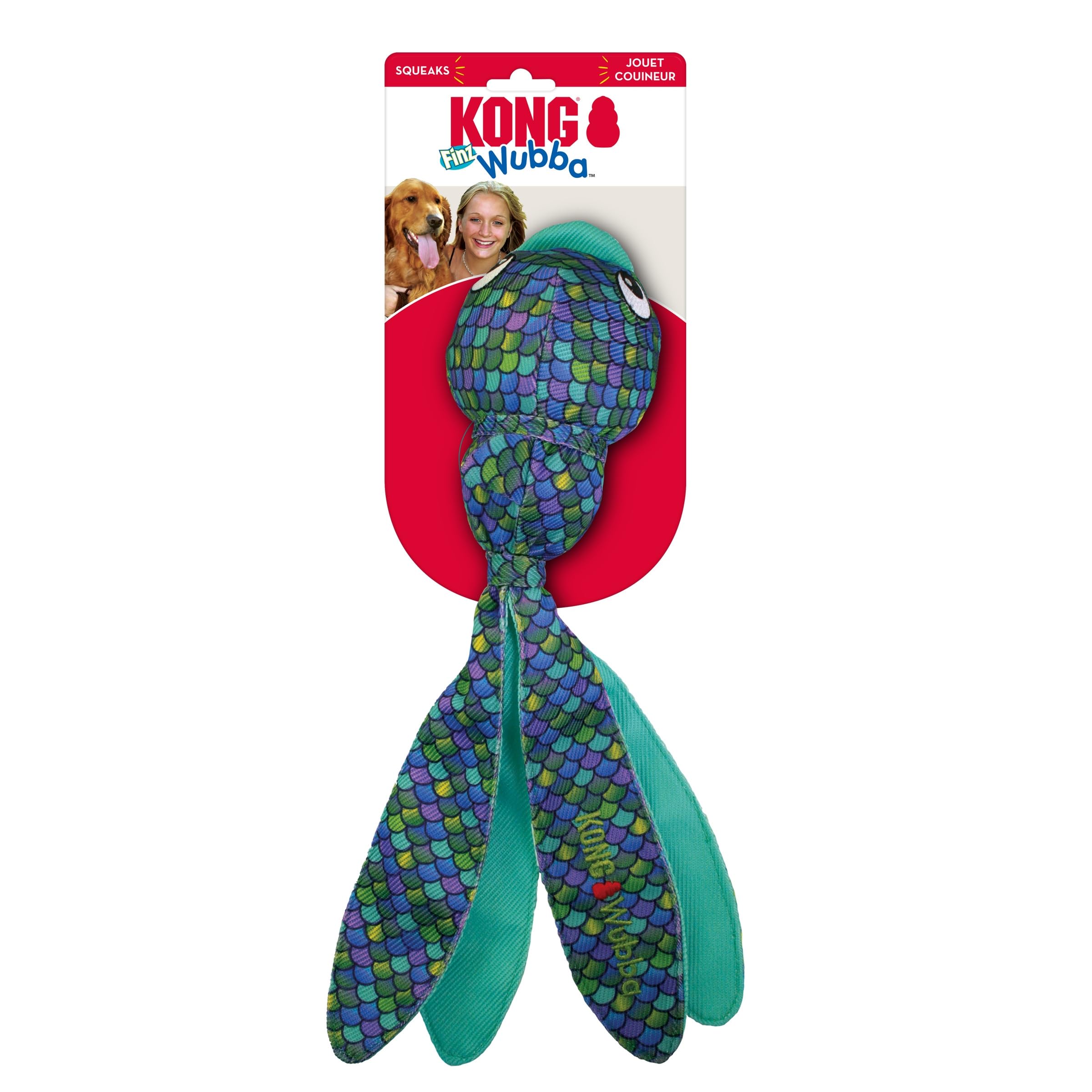 Kong Wubba Finz Blue Xl
