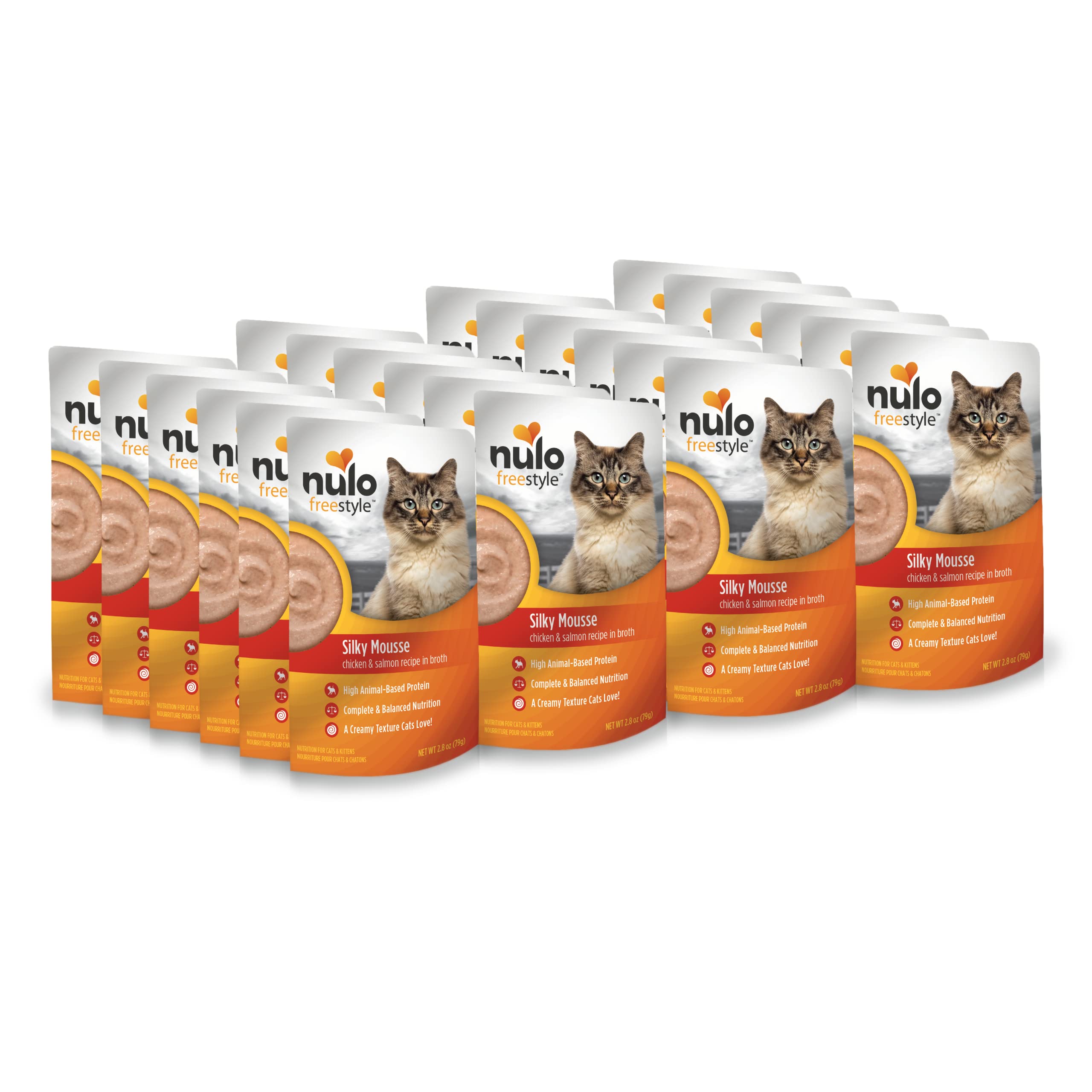 Nulo Freestyle Wet Cat Food Mousse, Smooth as Silk Texture with High Animal-Based Protein for Complete and Balanced Nutrition Yo