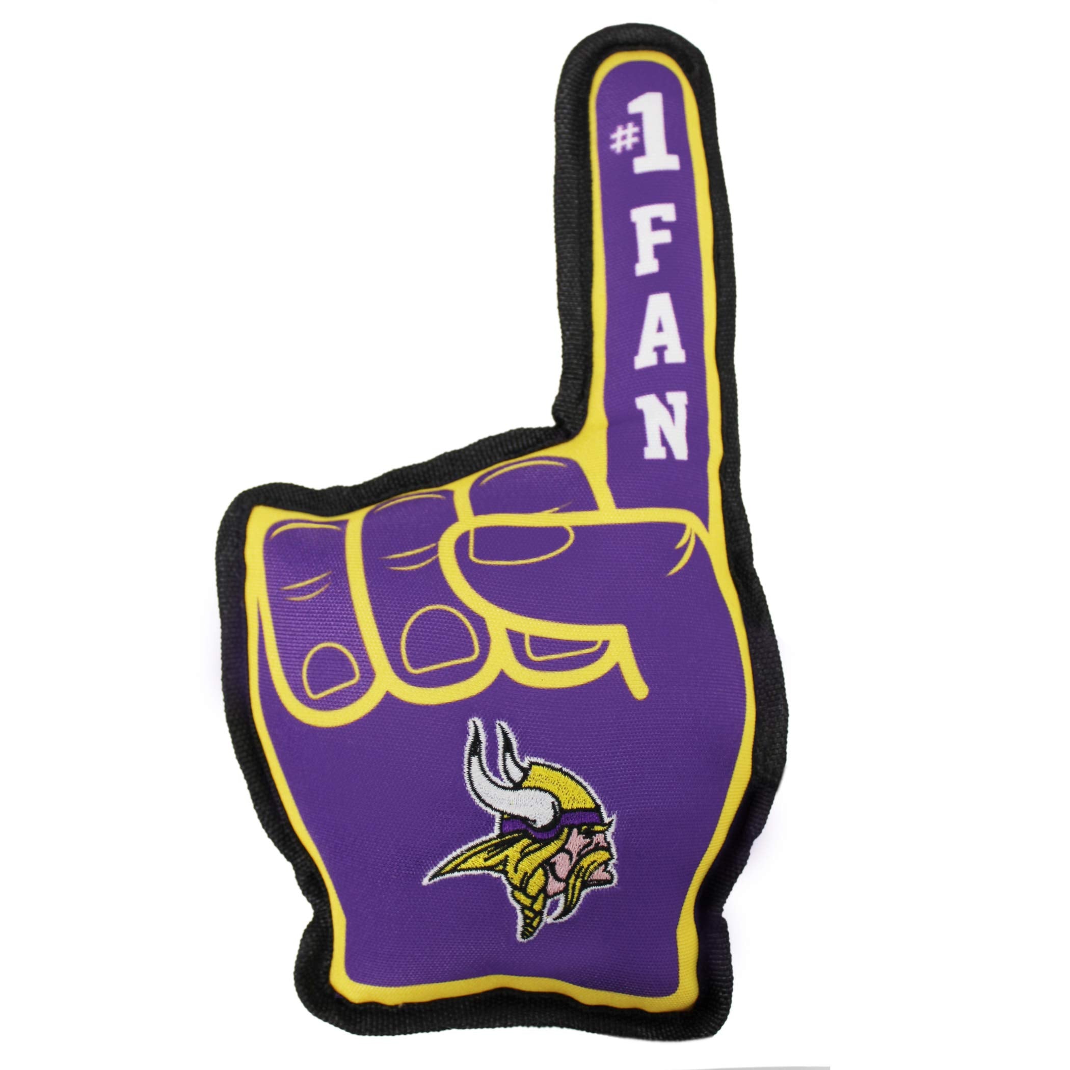 Nfl Minnesota Vikings #1 Fan Toy For Dogs & Cats. Best Tough Pet Toy With Inner Squeaker