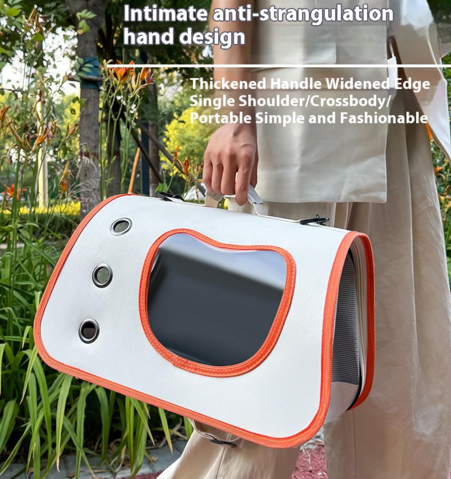Portable Cat Carrier Backpack for Small Pets - Foldable Breathable Design, Multifunctional Pet Travel Bag (Dog & Cat), Oxford Cl