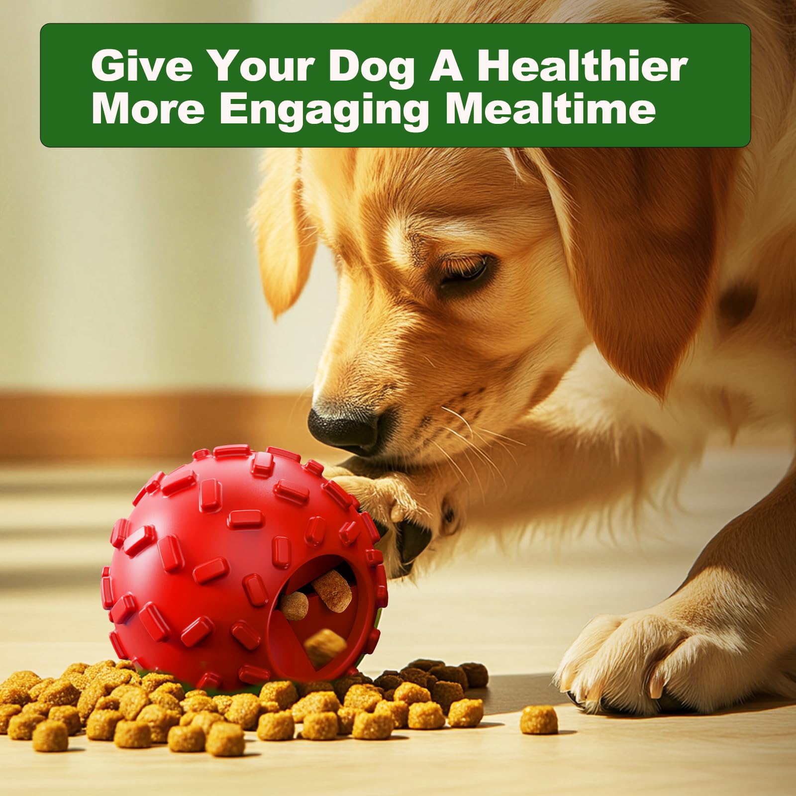 Zhierde Treat Dispensing Dog Toys - Interactive Cognitive Dog Treat Toy,Puzzle Ball For Puppies & Small Dogs,Promotes Slow Eatin