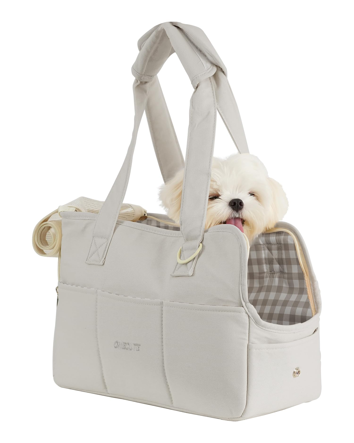 Onecute Dog Carrier For Small Dogs Rabbit Cat With Large Pockets, Cotton Bag, Dog Carrier Soft Sided, Collapsible Travel Puppy C
