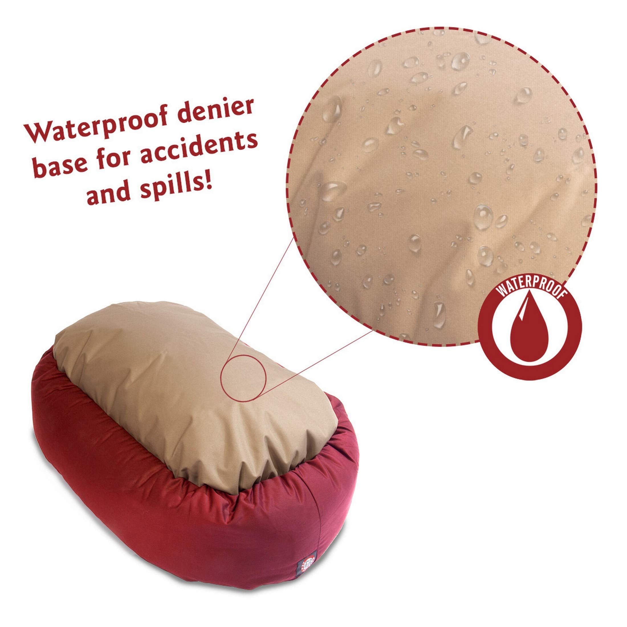 32 Inch Red Bagel Dog Bed By Majestic Pet Products