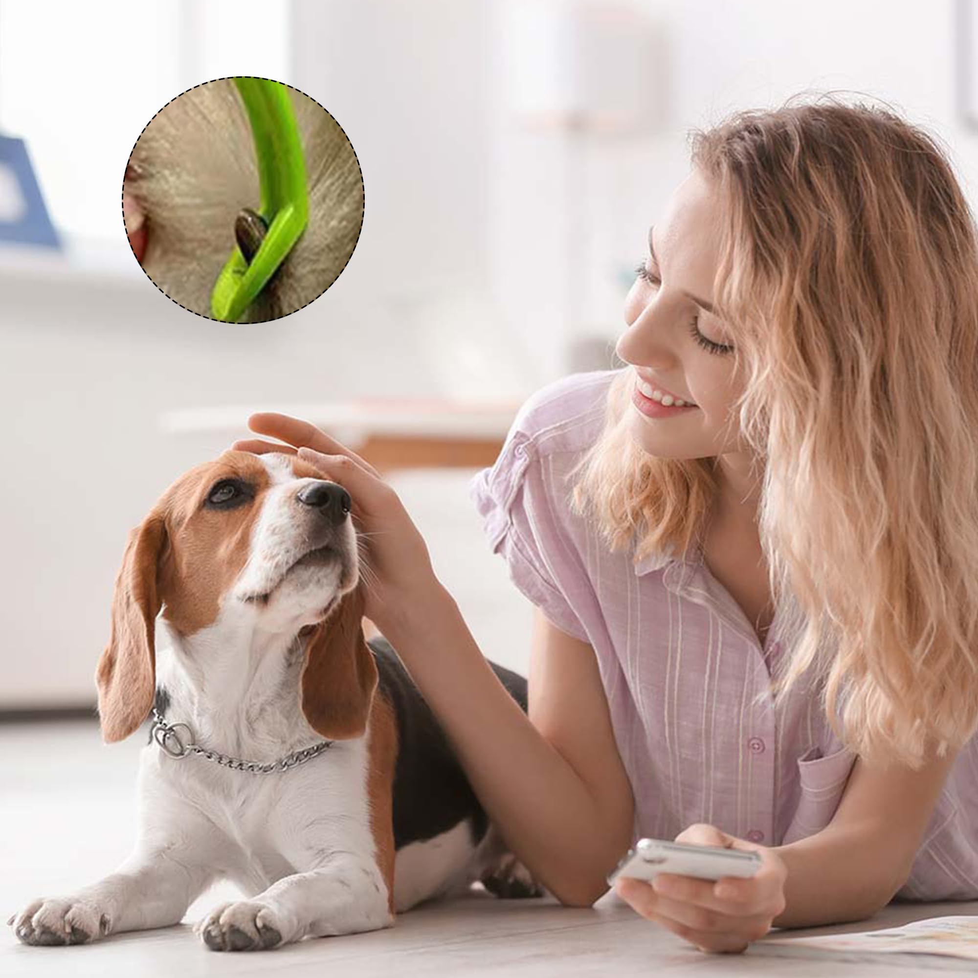 Yogini Tick Removal Tool For Dogs Cats And Humans 14 Packs,Pain Free Tick Puller,Ultra-Safe Tick Tweezers With Small And Large (