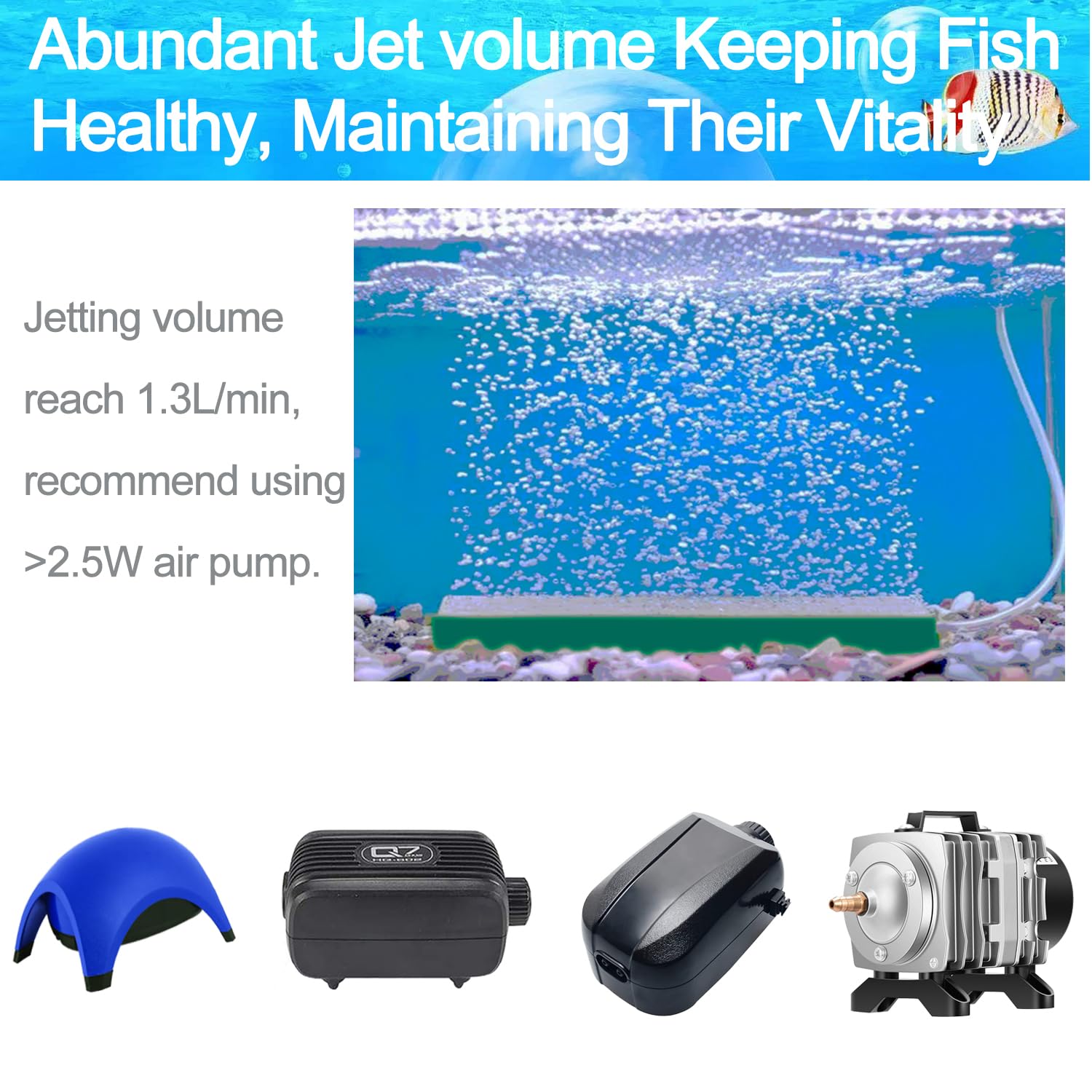 Dekago 🔥 4 Inch Aquarium Air Stone Bar - 5 Pcs Bubble Release Mineral Airstones For Pumps For Your Fish Tank Oxygenation Needs