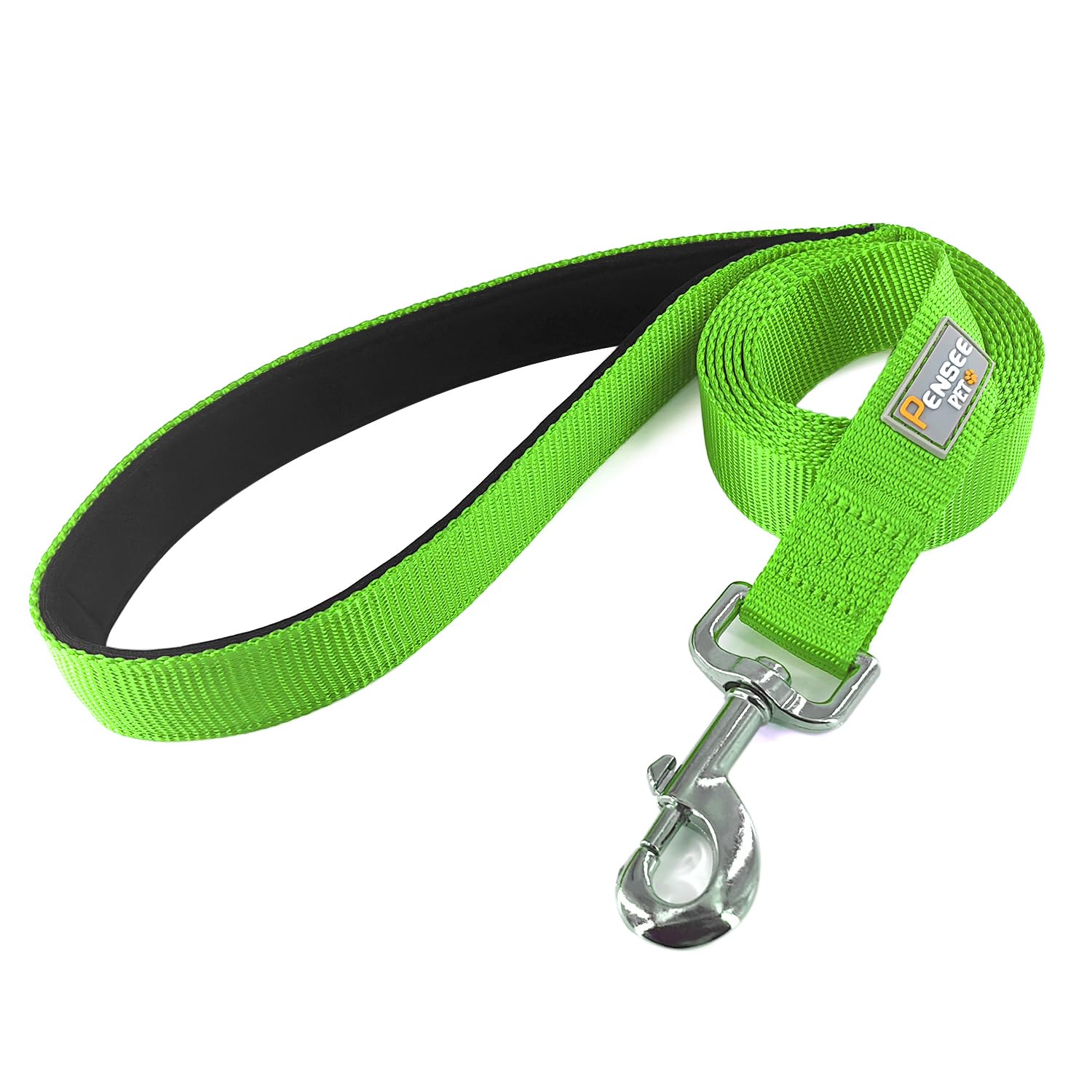 Penseepet Basic Dog Leashes 6 Ft Padded Handle Nylon Dogs Leashes For Large Dogs Green