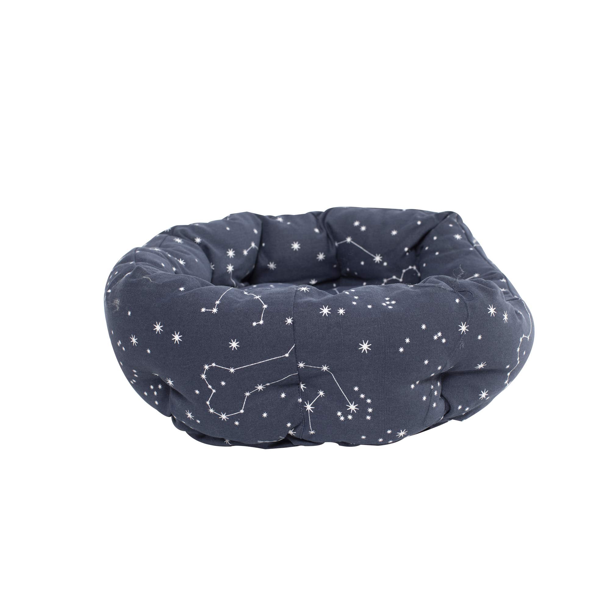 Fringe Studio Pet Bed, Celestial Round Cuddler, 20 x 19 x 8 inches (203002), Small