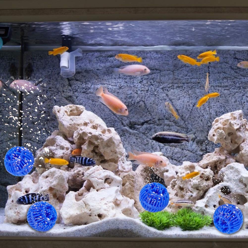 Tnfeeon Balls Filter Media, Aquarium Filter Ball 500Ml Reusable Freshwater Seawater For Aquarium And Pond Filter Media (Diameter