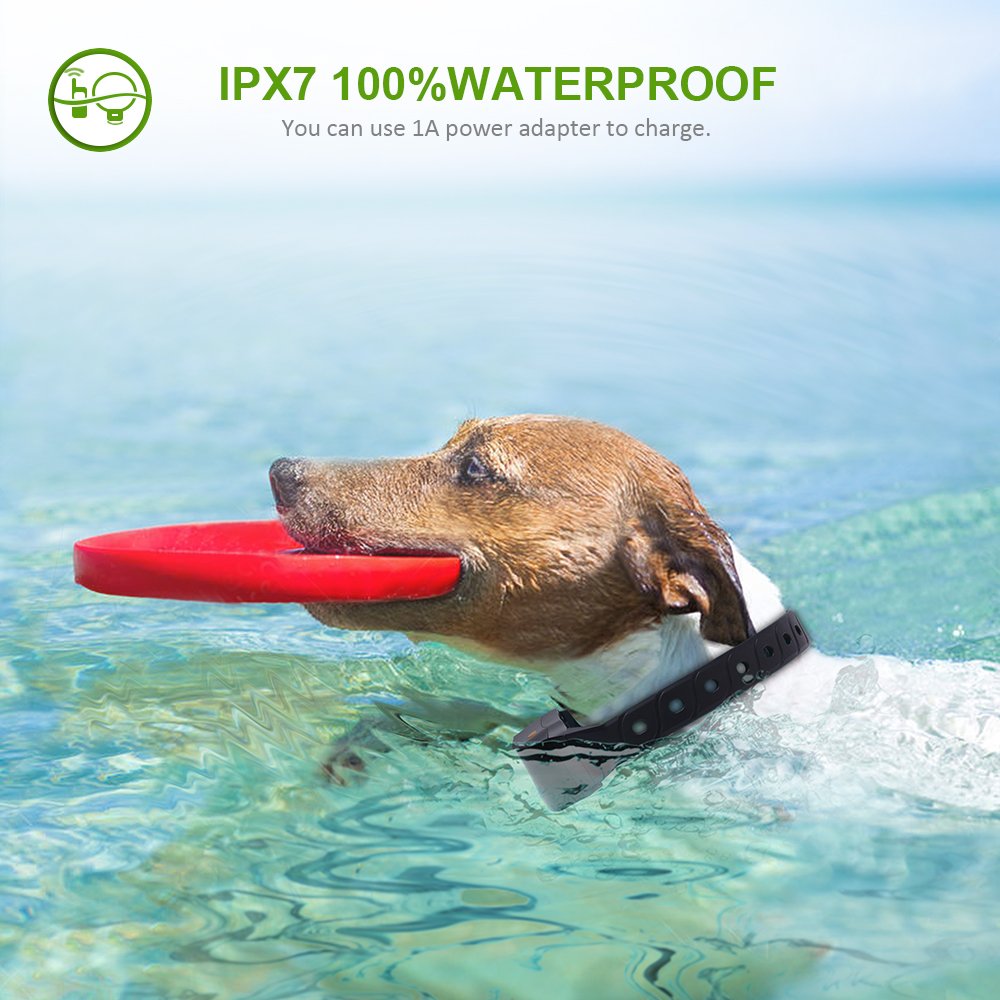 Vibration Collar For Dogs No Shock, Dog Training Collar With 1980Ft Remote Ipx7 Waterproof Rechargeable Blind Operation For Small Medium Dogs Deaf Dogs(22 To 88Lbs)