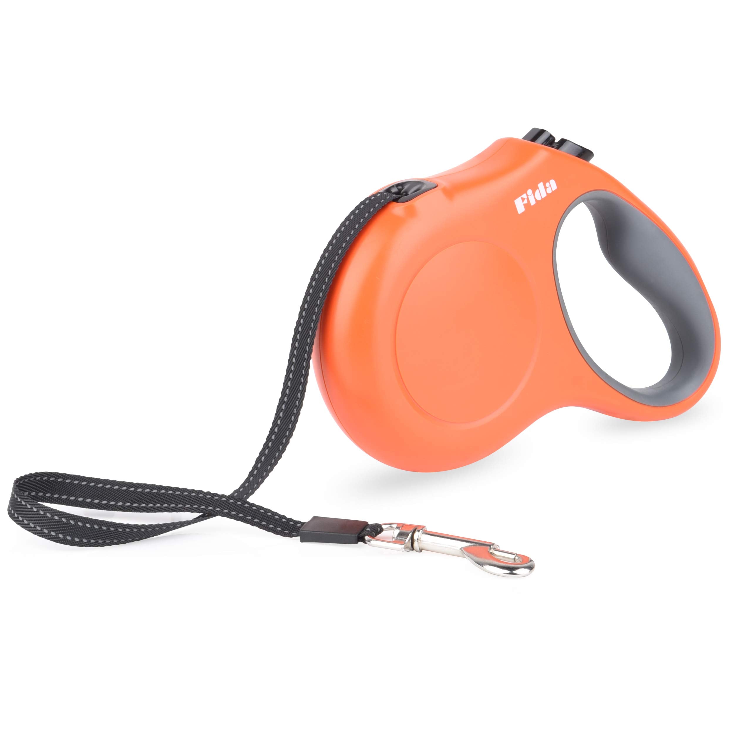 Fida Retractable Dog Leash, 16 Ft Dog Walking Leash For Medium Dogs Up To 44Lbs, Tangle Free, Orange