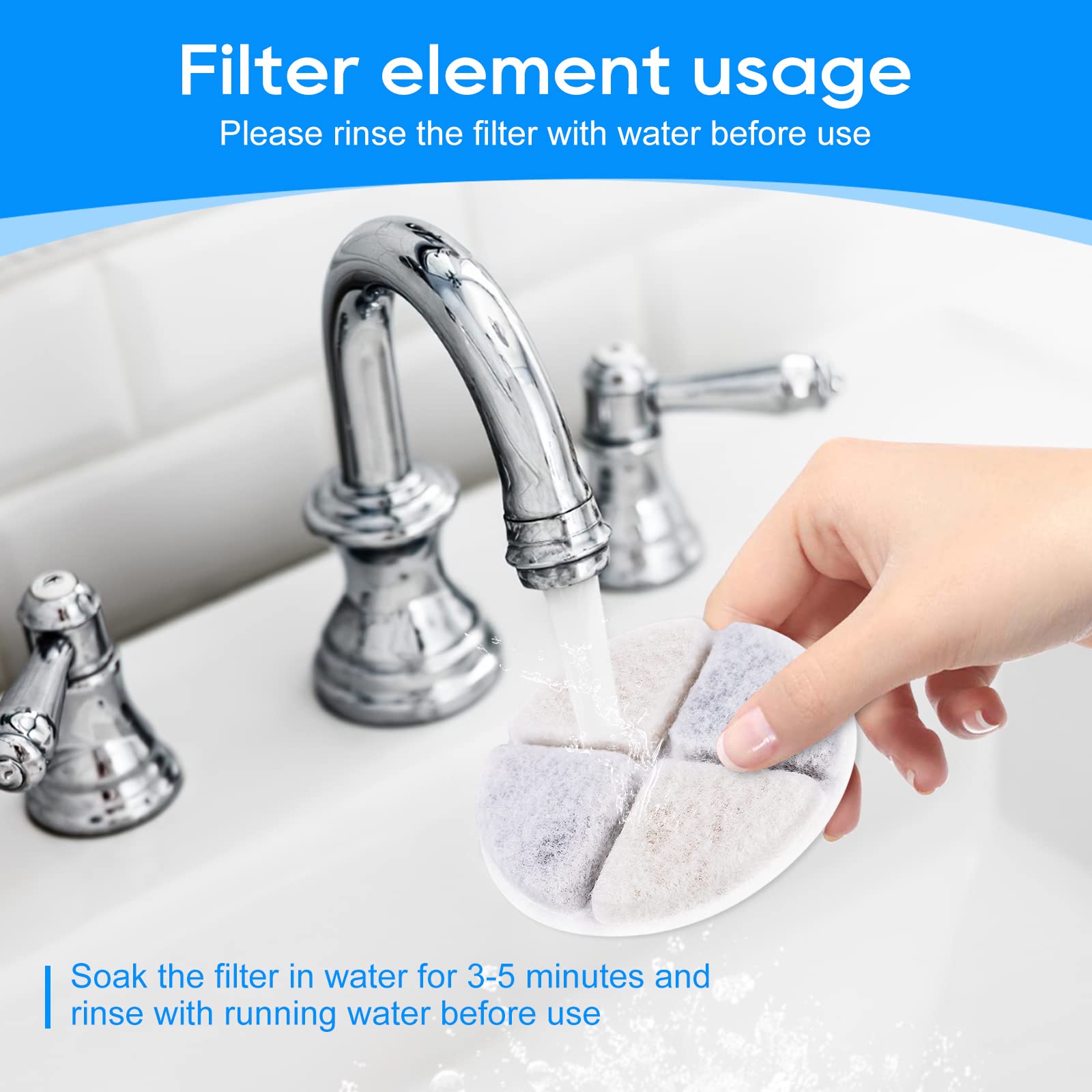 Myfatboss 12 Pack Cat Filters For Water Fountain