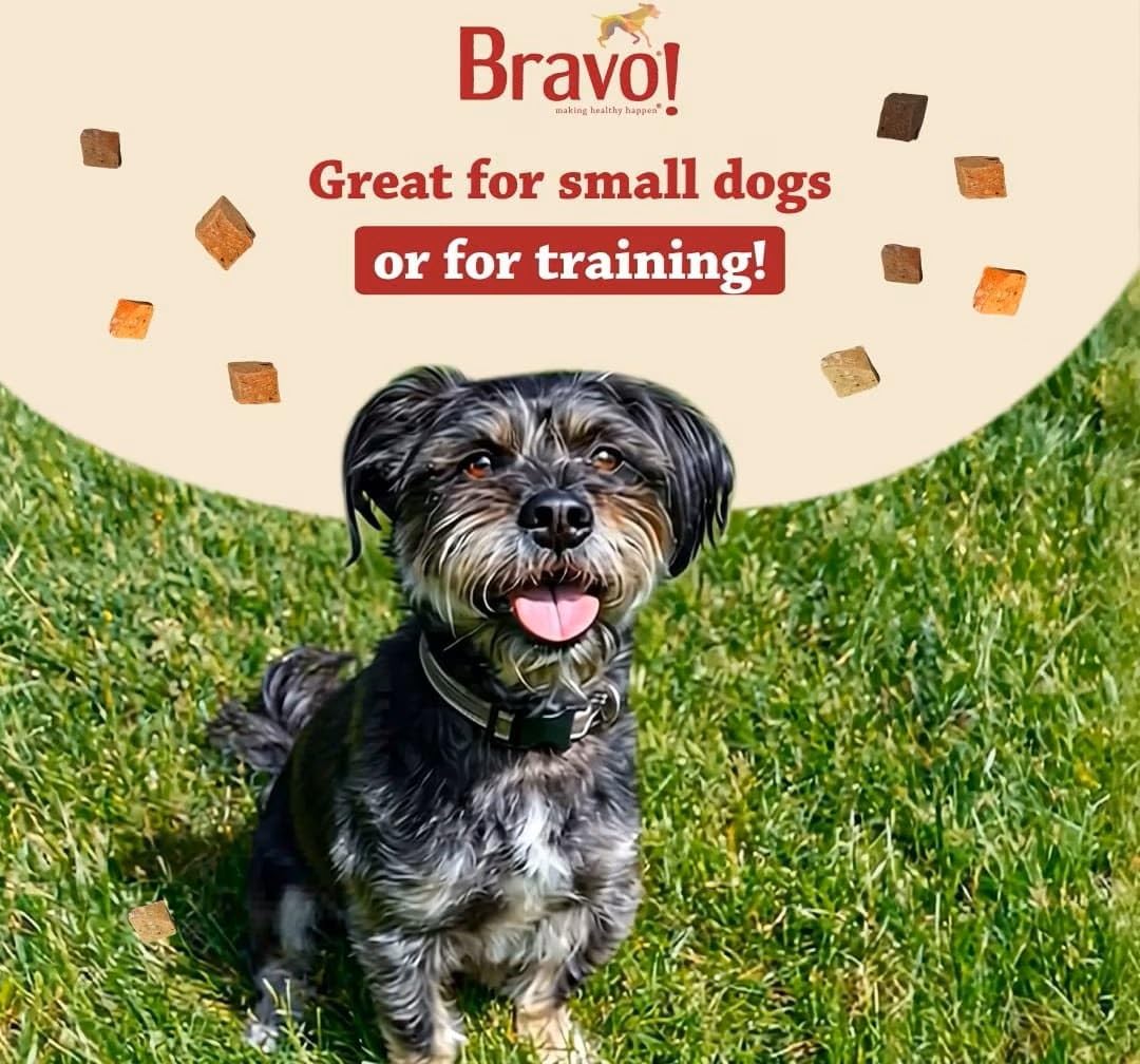 Bravo! Freeze Dried Raw Dog Treats, Chicken Breast, High Protein, Grain Free, 3 Ounce