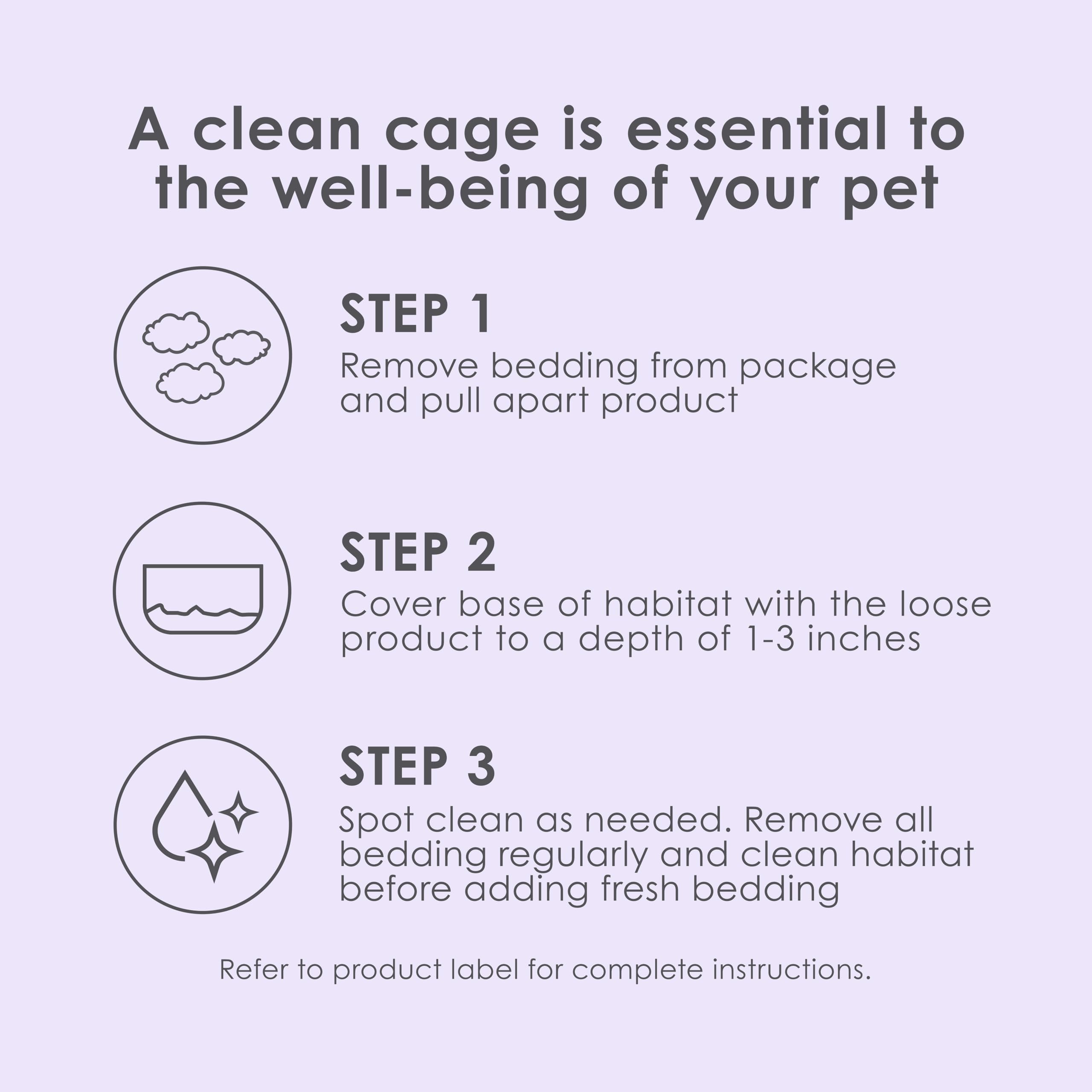 Kaytee Clean & Cozy Lavender Bedding for Pet Guinea Pigs, Rabbits, Hamsters, Gerbils, and Chinchillas, 100 Liters