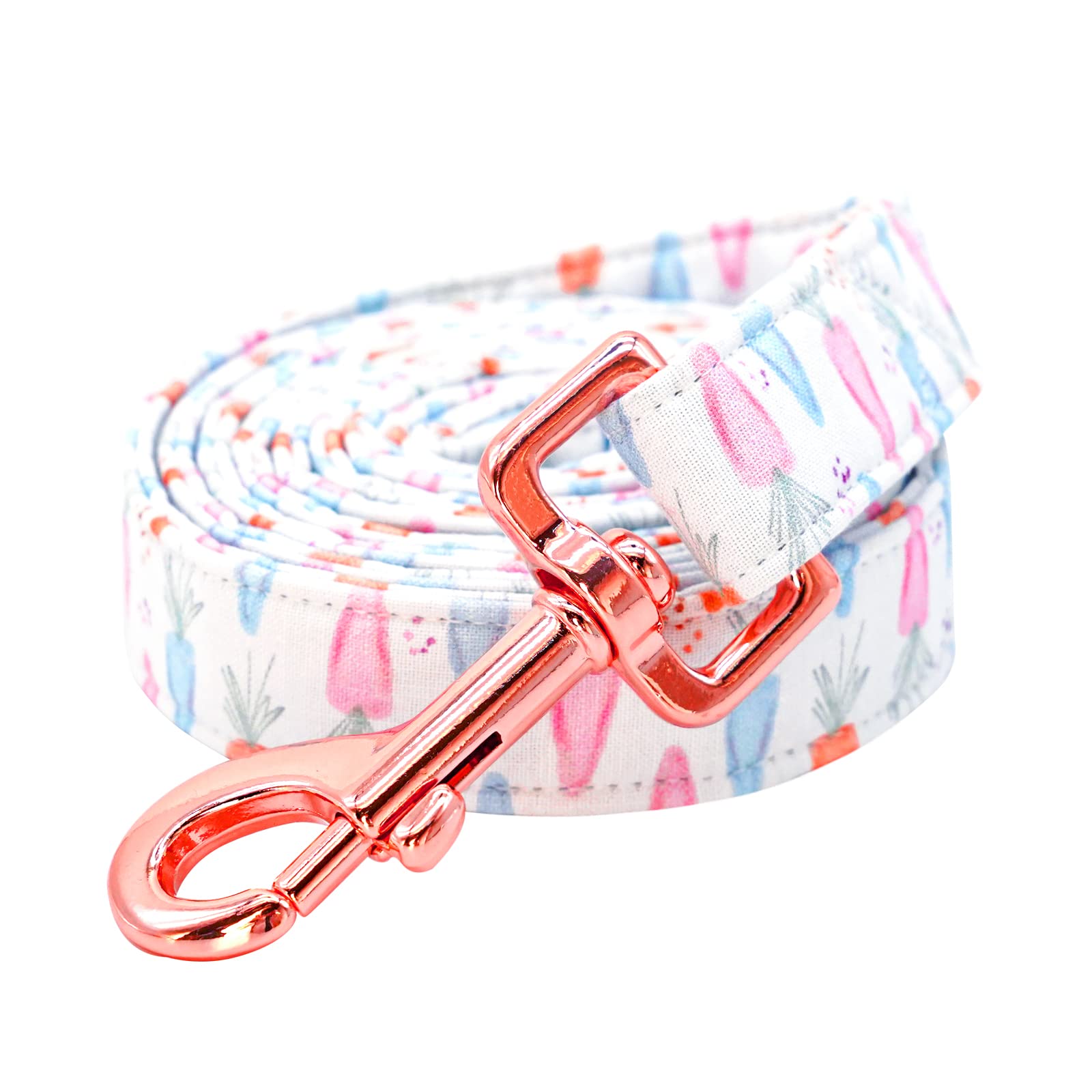 Lionheart Glory Easter Strong Dog Leash, Carrot Print Durable Dog Leashes With Soft Handle For Walking Training Medium Male Or F