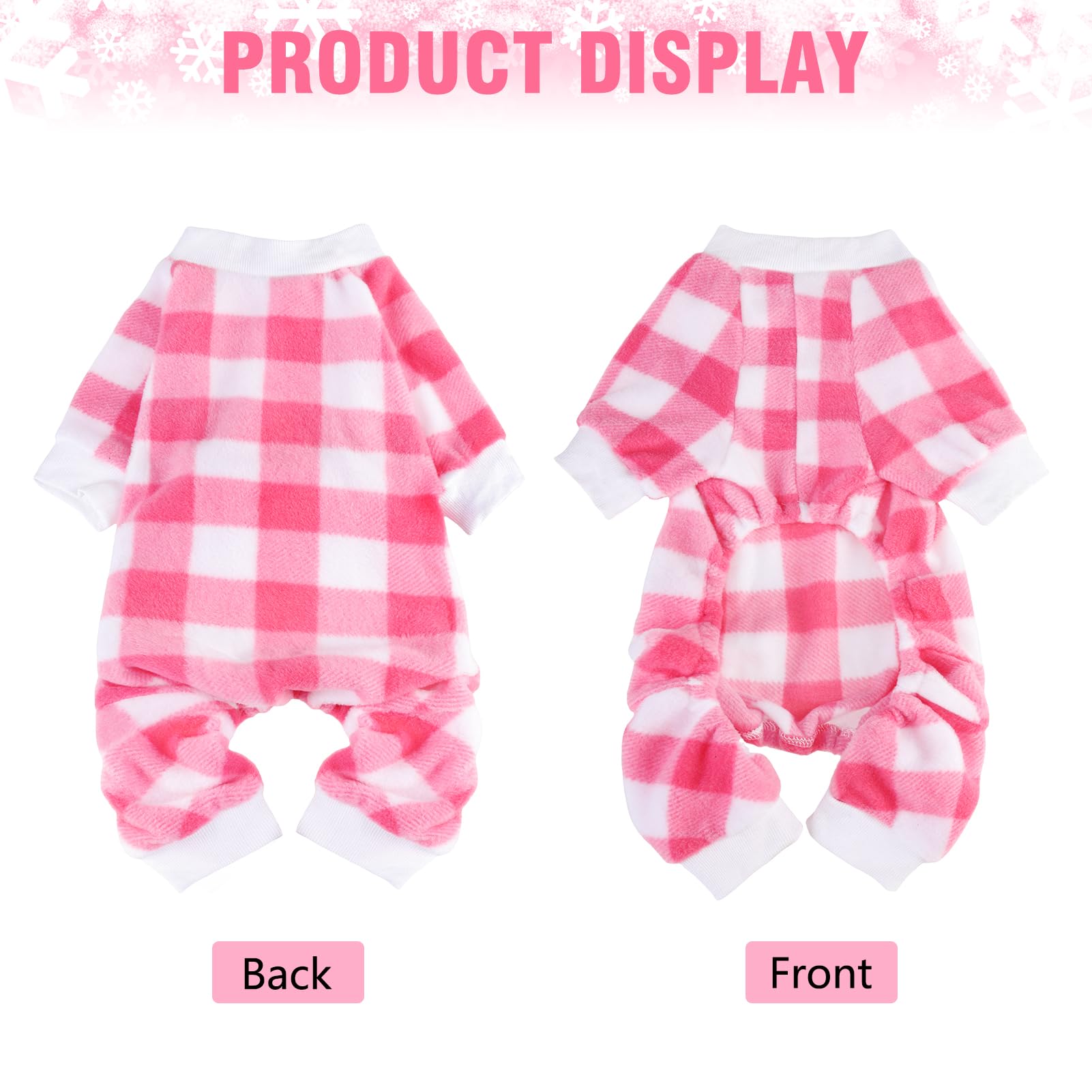 Scenereal Dog Pajamas For Small To Large Dogs Soft Pet Sweater Clothes Warm Puppy Onesie Outfits For Doggie Winter Christmas - Dog Jammies Pjs