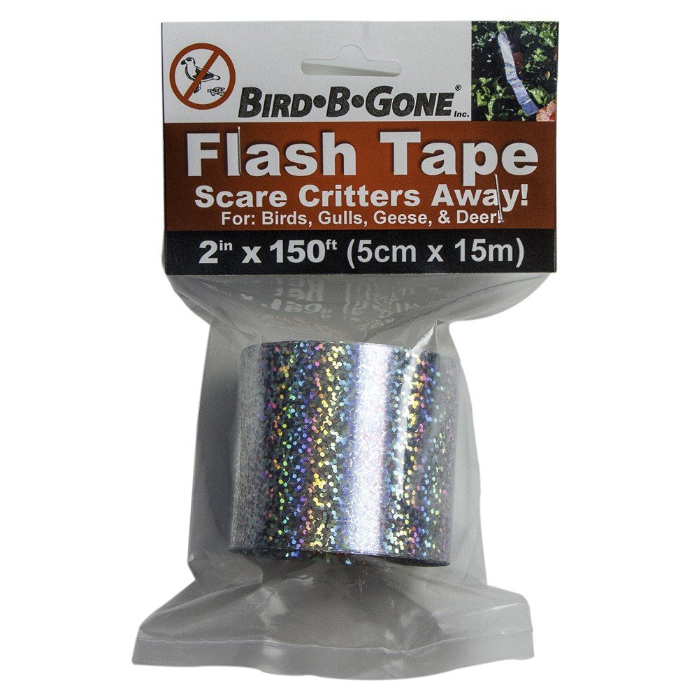 Bird B Gone MMAFT-SIL Holographic Flash Tape Bird Deterrent, 150 by 2 MMAFT-SIL MMAFT-SIL