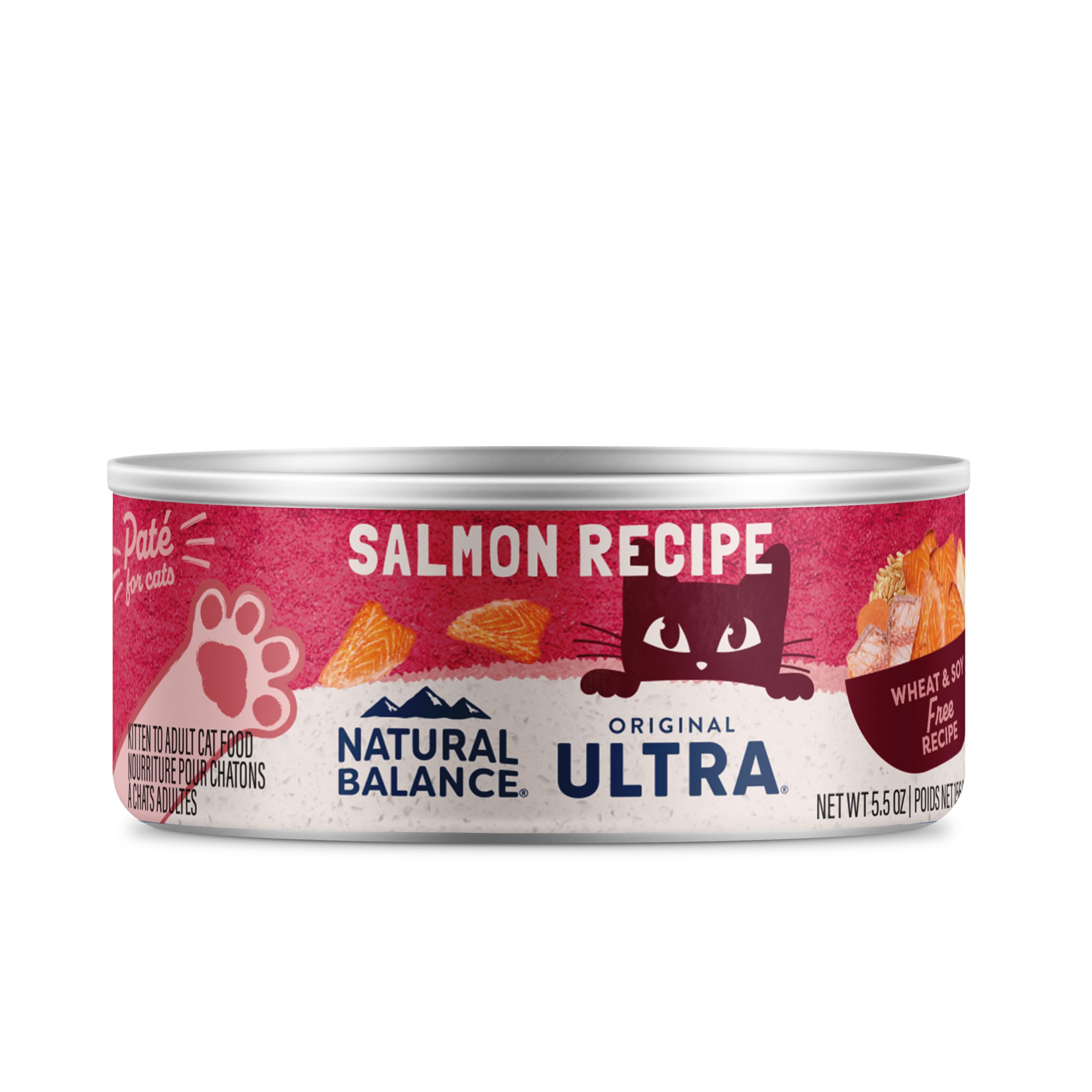 Natural Balance Ultra Premium Wet Cat Food 24 Cans, Protein Options Include Chicken, Salmon or Ocean Fish
