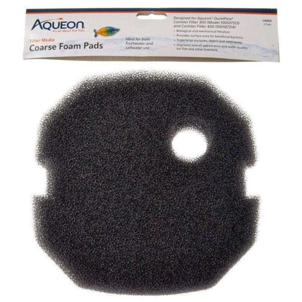 Aqueon Canister Filter Media Foam Pad, Black, Medium/Large