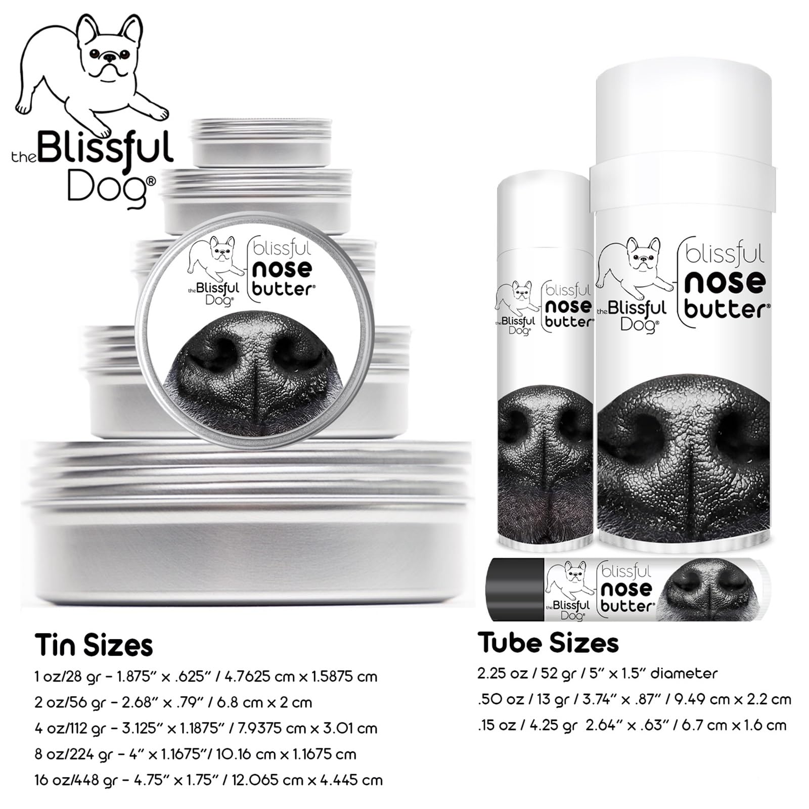 The Blissful Dog Saint Bernard Unscented Nose Butter, 16oz