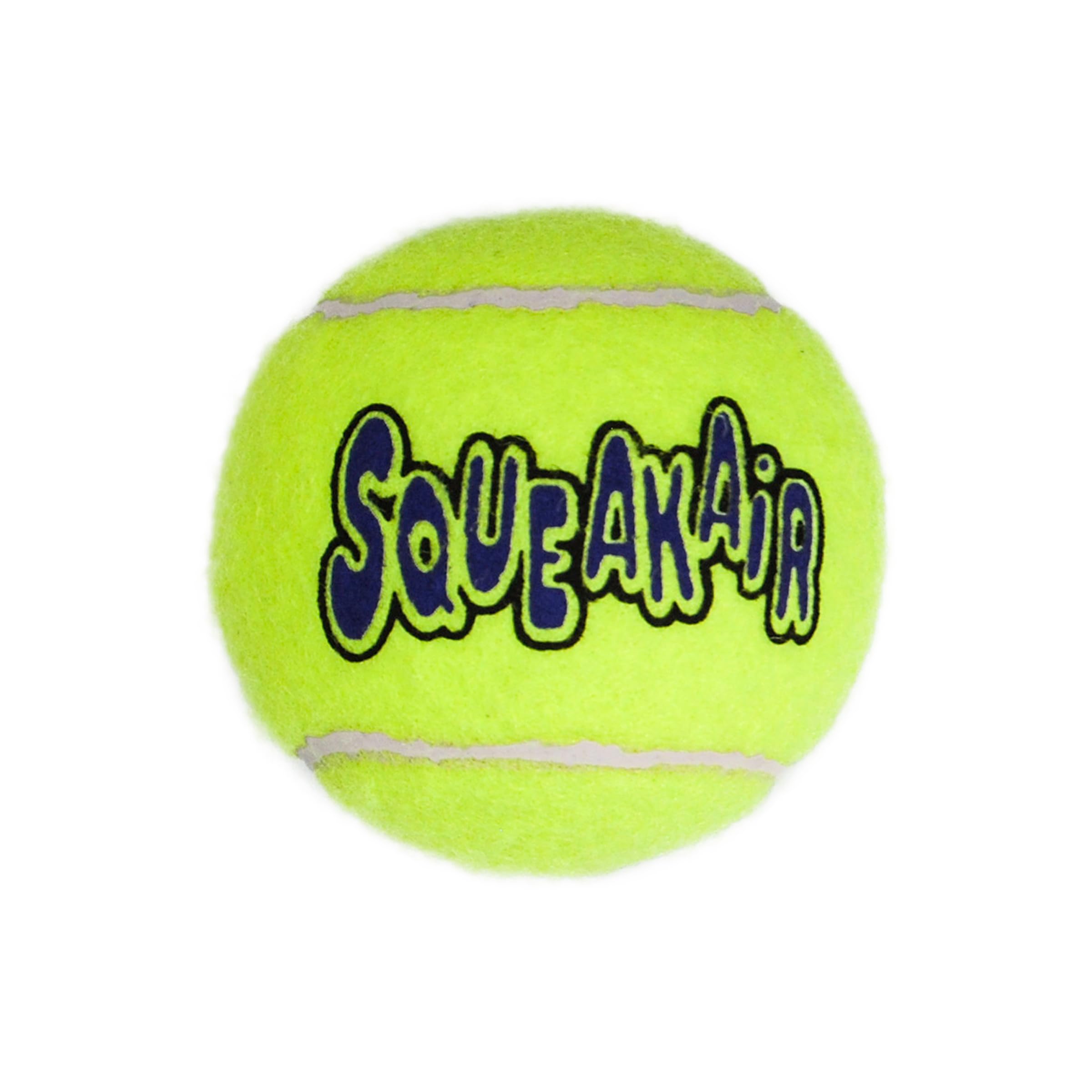 KONG Air Dog SqueakAir Dog Toy Tennis Balls, Medium (6 Pack)