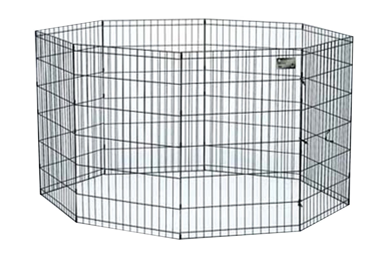 Midwest Homes For Pets Dog Exercise Pen & Playpen, 24'W X 36'H, No Door, Black