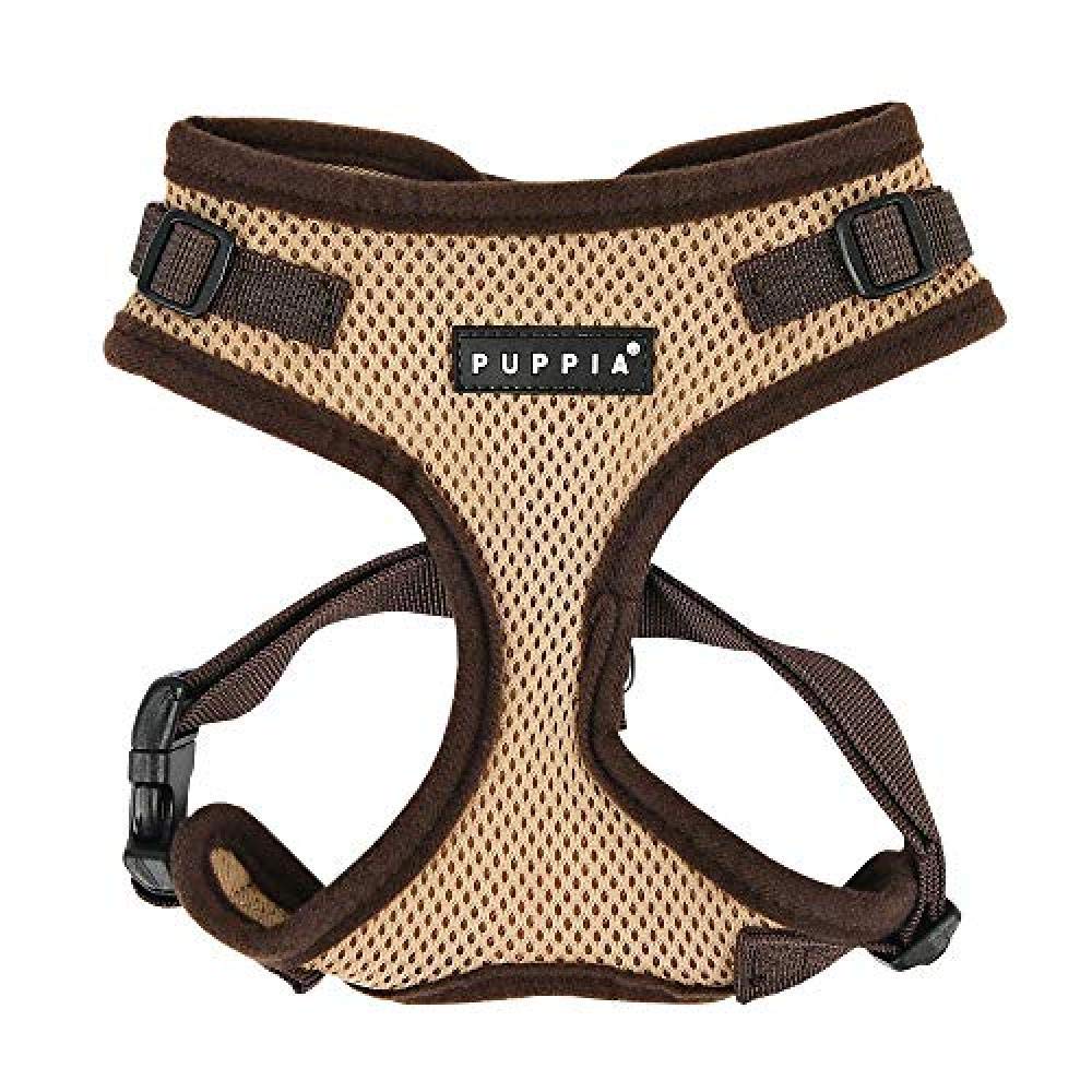 Authentic Puppia Ritefit Harness With Adjustable Neck, Pink, Small