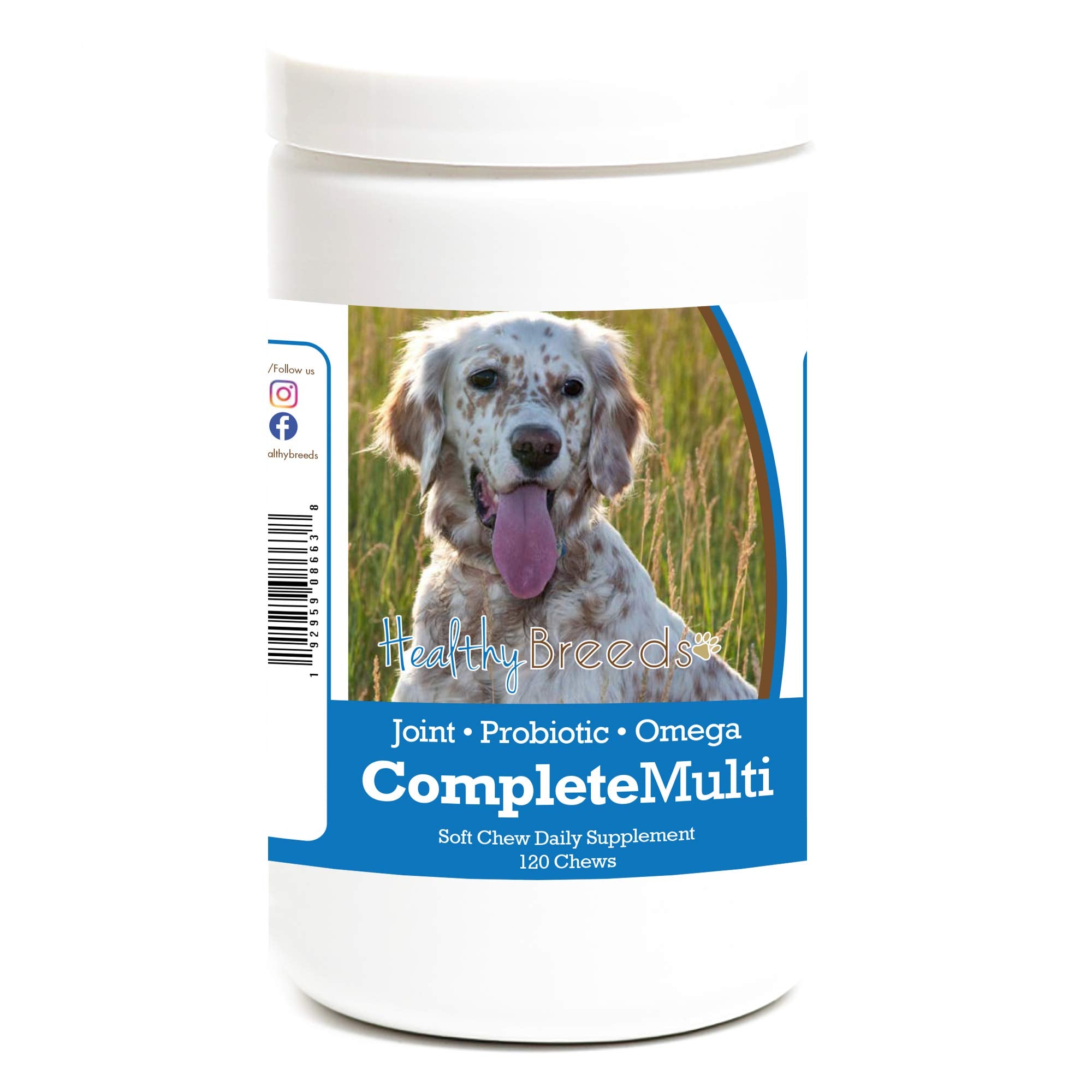 Healthy Breeds English Setter All in One Multivitamin Soft Chew 120 Count