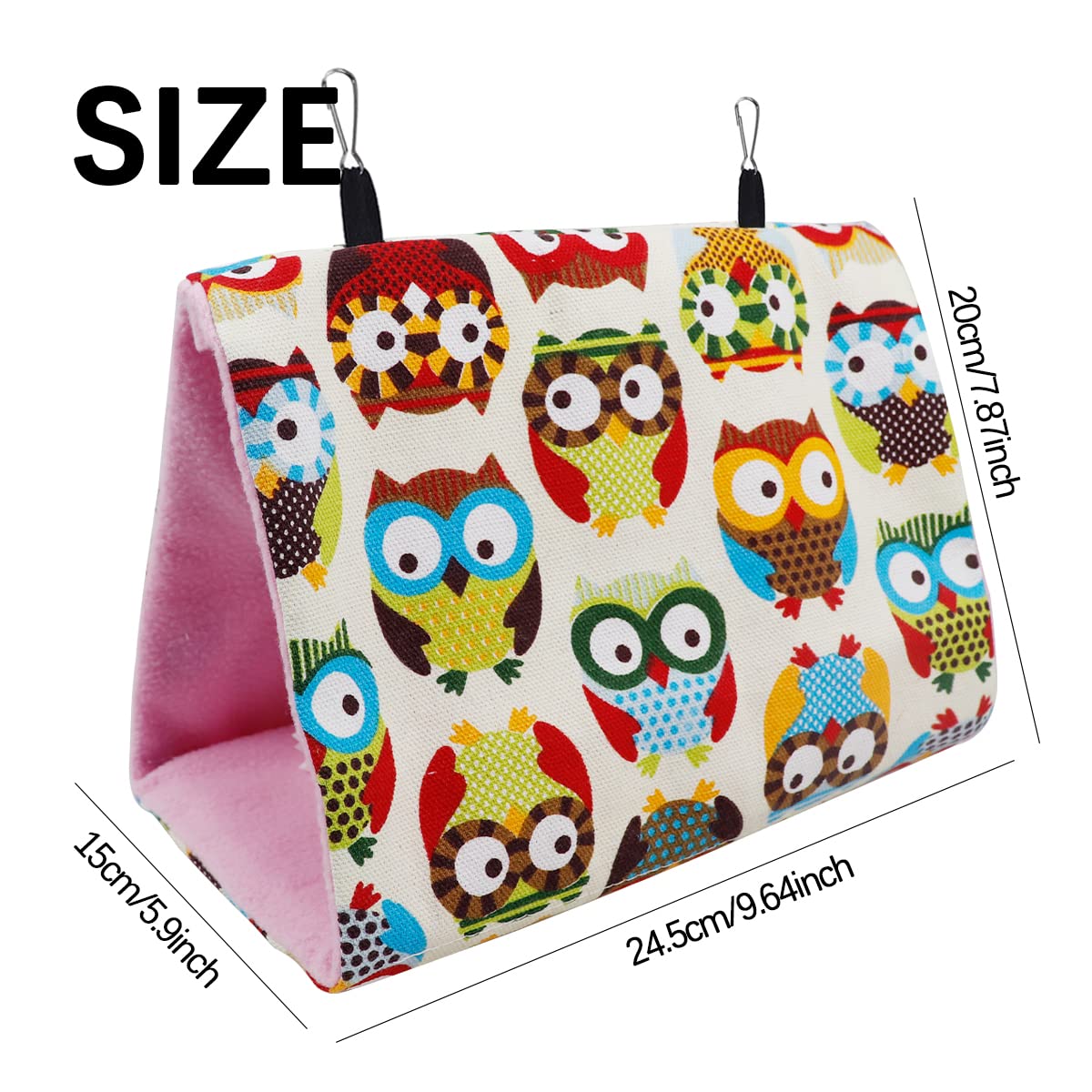 Bird Nest House Bed Parrot Habitat Cave Hanging Tent Weight-Bearing Parrot Hut House For Parrots Budgies Parakeet (Middle)