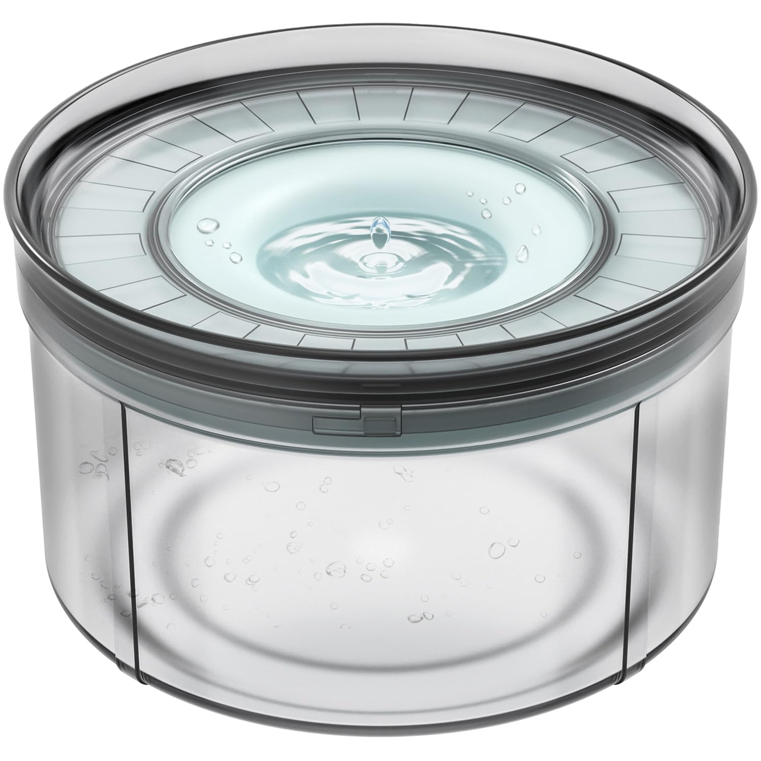 Techphardo 1Gallon No Spill Dog Water Bowl-3.8L Large Capacity, BPA-Free, Anti-Splash & Anti-Digging Design with Non-Slip Base f