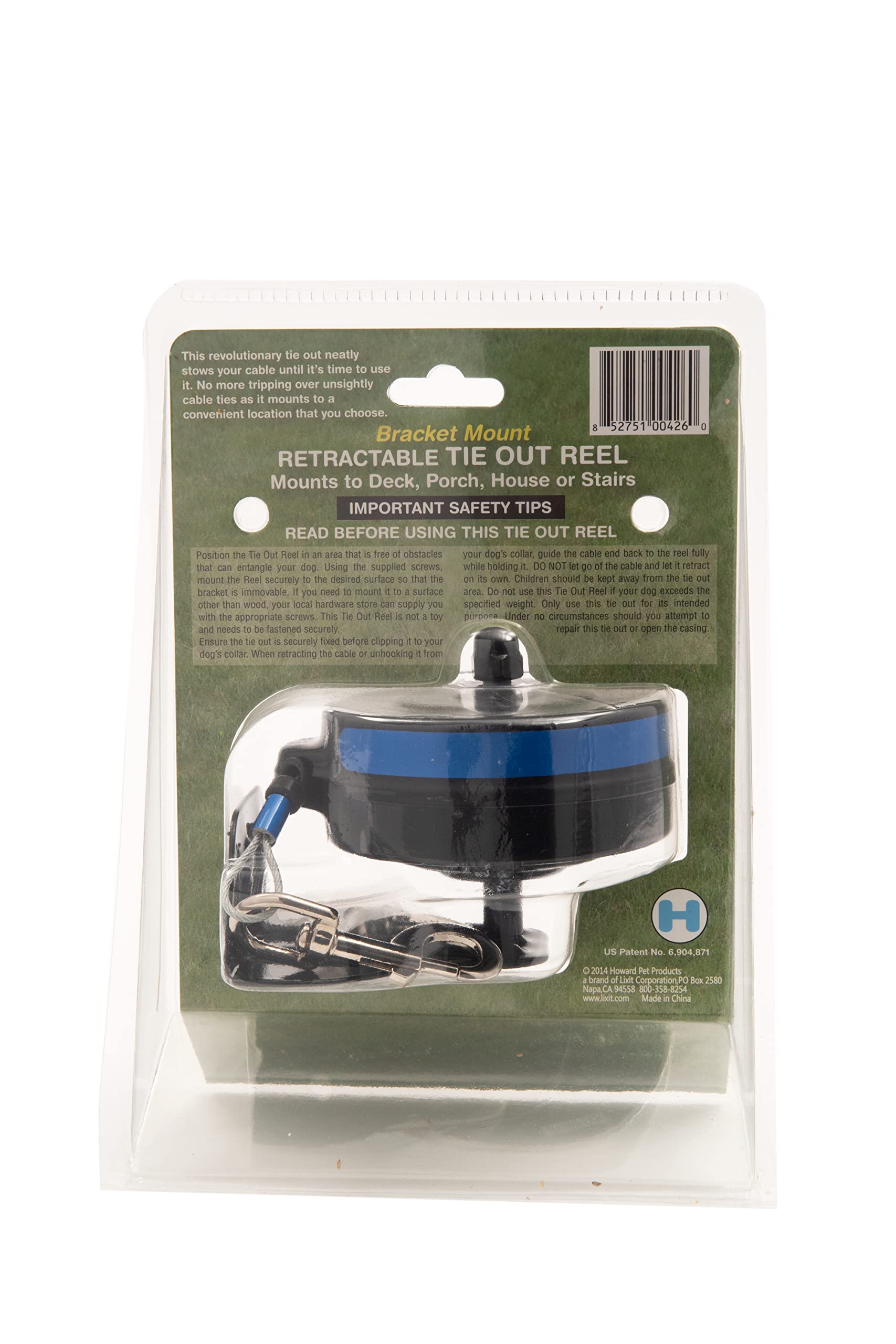 Lixit Bracket Mount And Stake Retractable Leash Tie Outs For Dogs (Bracket Pack Of 2, Medium)