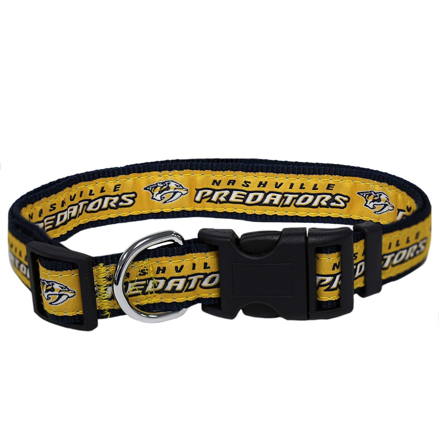 Pets First Nhl Nashville Predators Collar For Dogs & Cats, Medium. - Adjustable, Cute & Stylish! The Ultimate Hockey Fan Collar!