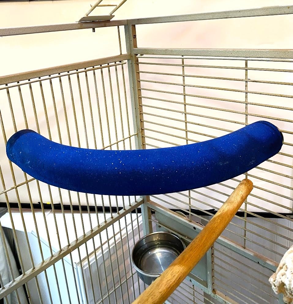 Polly's Cozy Corner X-Large Bird Perch, Blue Plastic, Model 50984