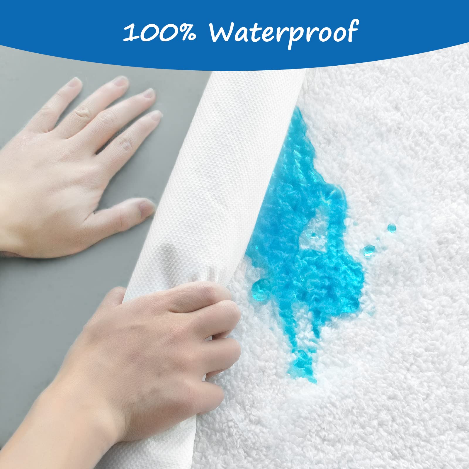 Dog Bed Covers Replacement Washable (Cover Only), Waterproof Warm Dog Mattress Cover Plush Dog Bed Cover-Easy To Remove, Plush Dog Pillow Cover, Soft And Comfortable Puppy Pet Bed Cover