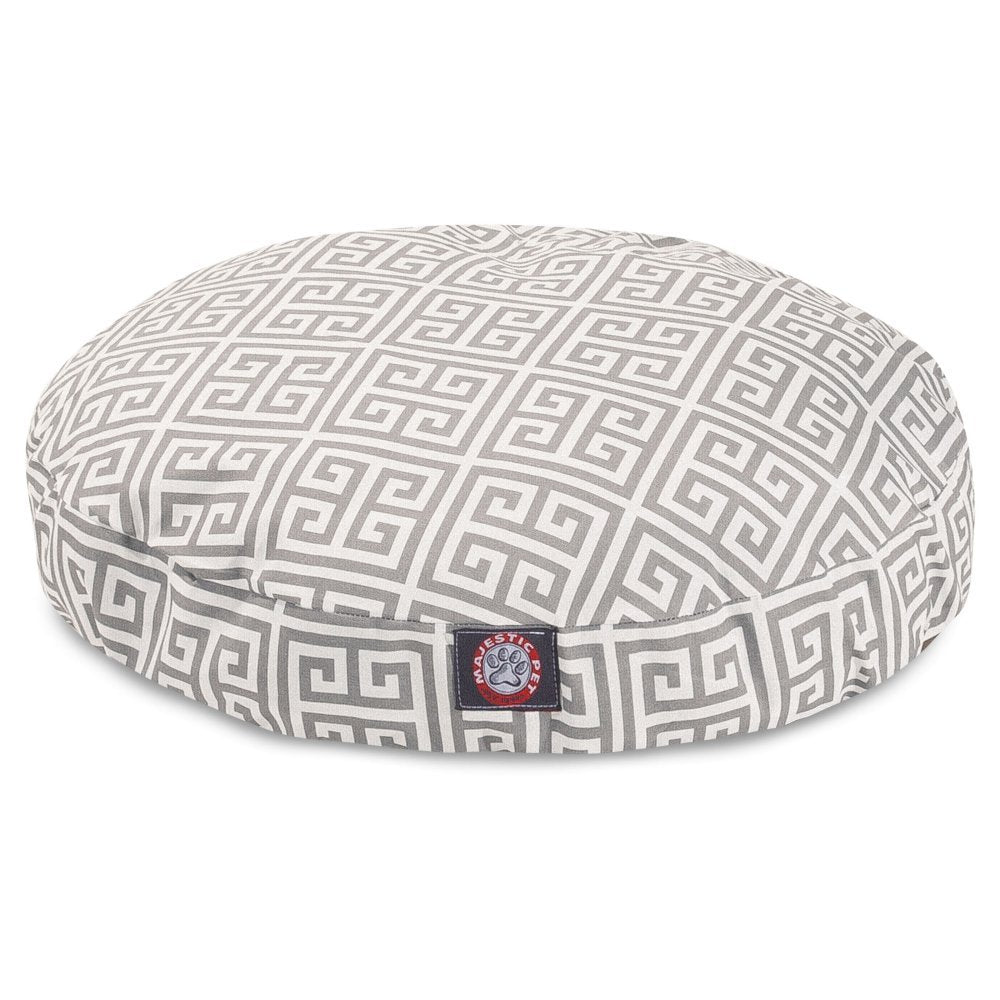 Grey Towers Medium Round Indoor Outdoor Pet Dog Bed With Removable Washable Cover By Majestic Pet Products
