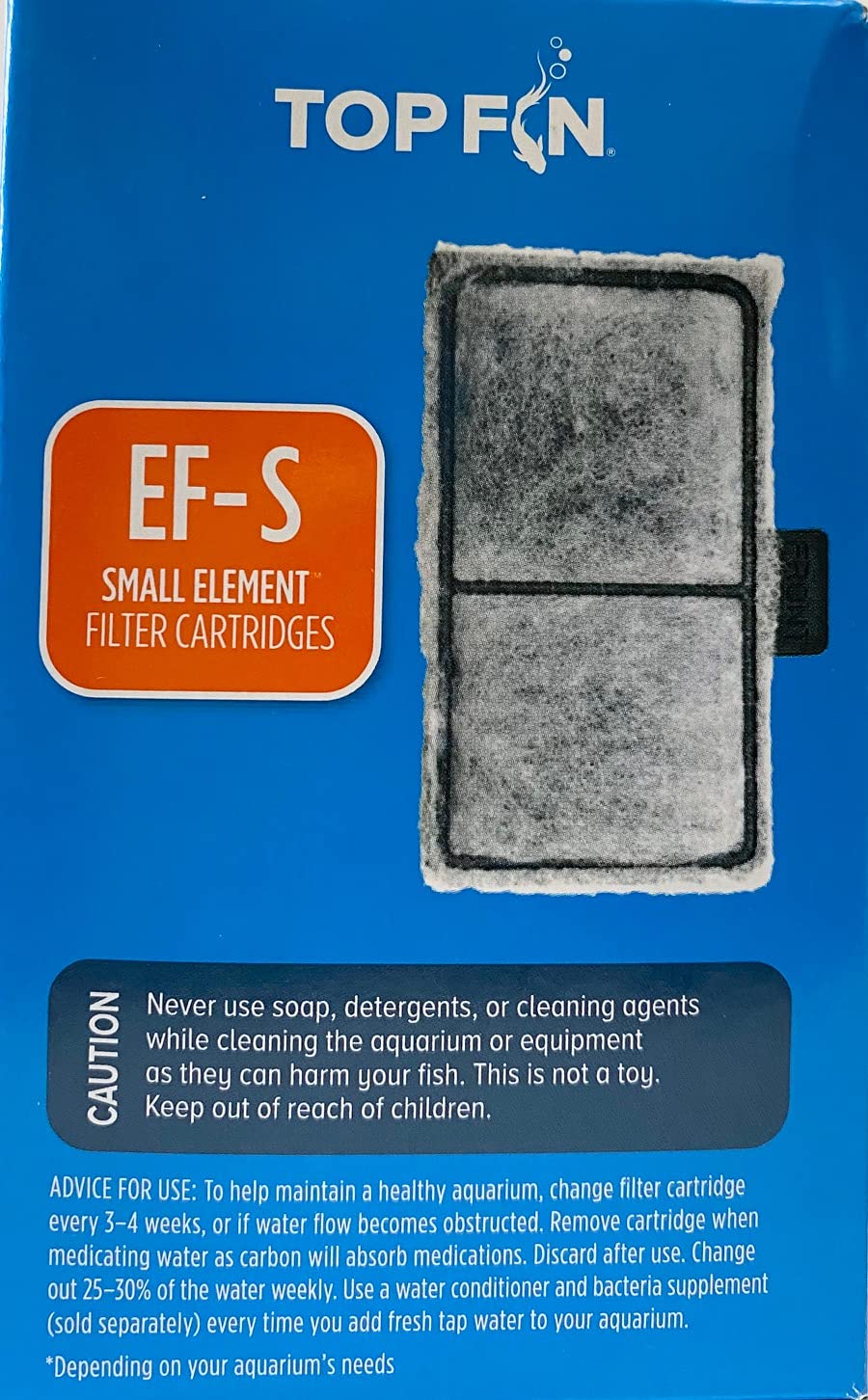 Top Fin Ef-S Element Filter Cartridge Value Pack 12 Month Supply 2.1 In X 3.7 In