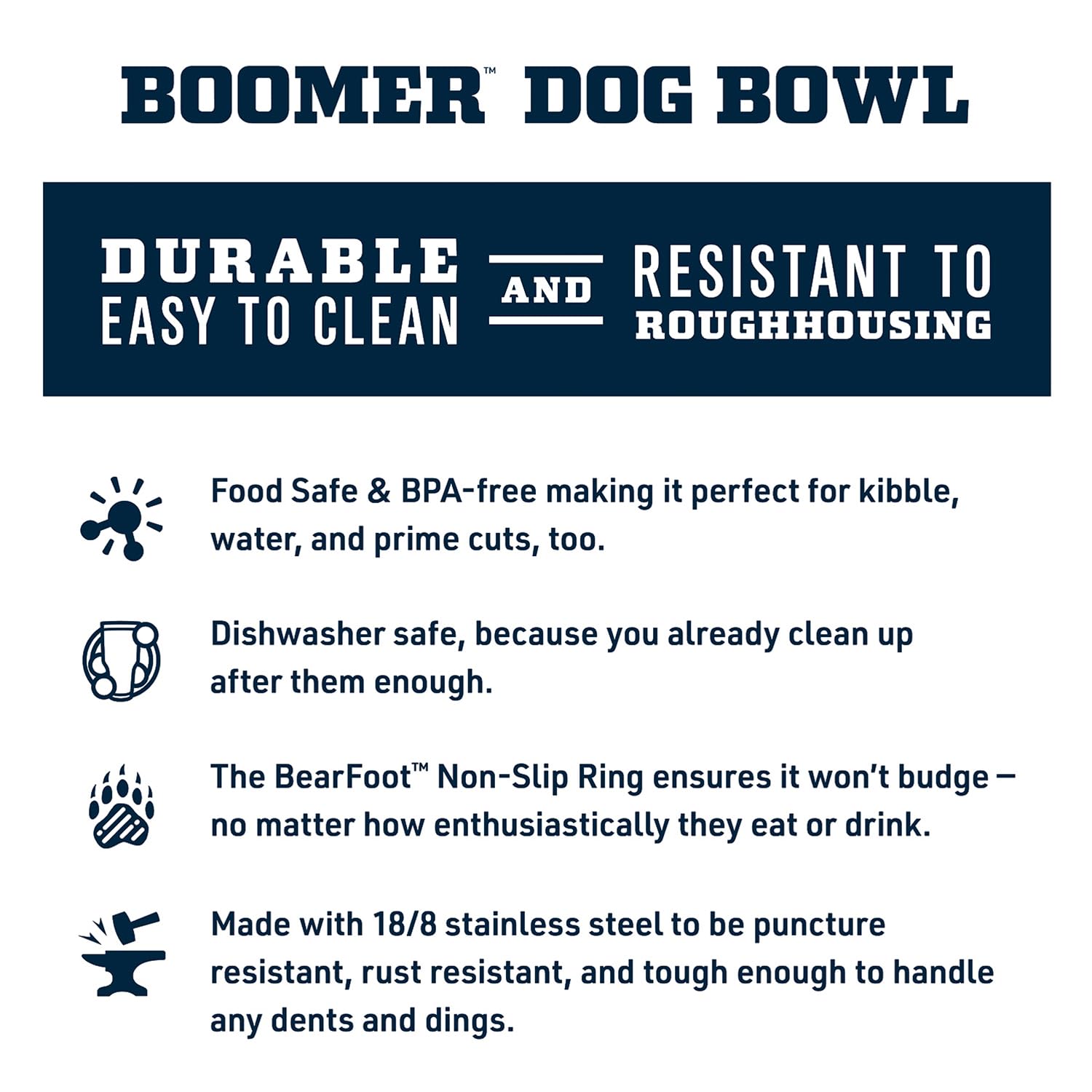 Yeti Boomer 4, Stainless Steel, Non-Slip Dog Bowl, Holds 32 Ounces, Tropical Pink
