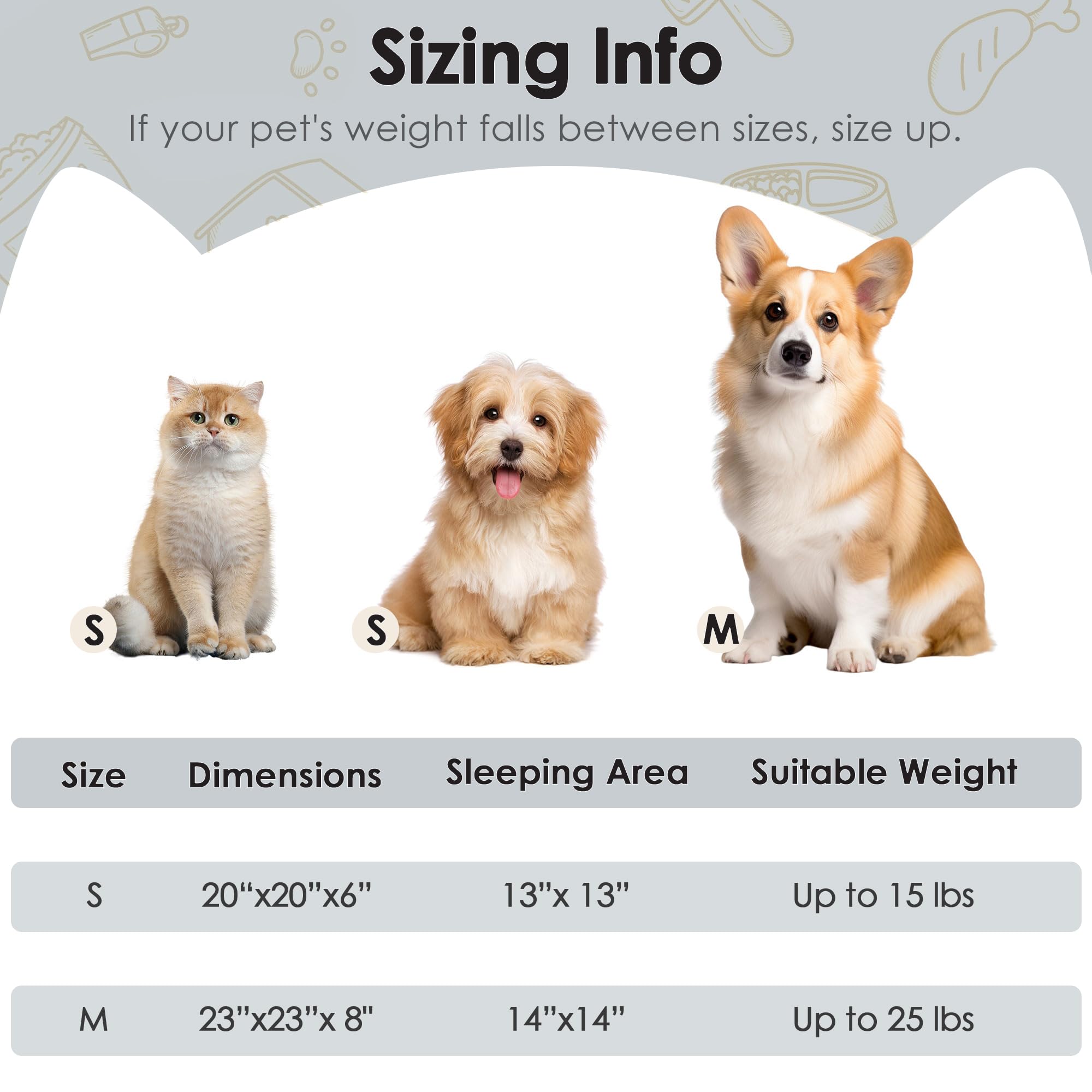 Hoewina Dog & Cat Bed, 20In Cat Beds For Indoor Cats, Calming Donut Bed For Puppy And Kitten, Washable Round Fluffy Pet Bed For Small Medium Dogs And Cats (Light Grey)