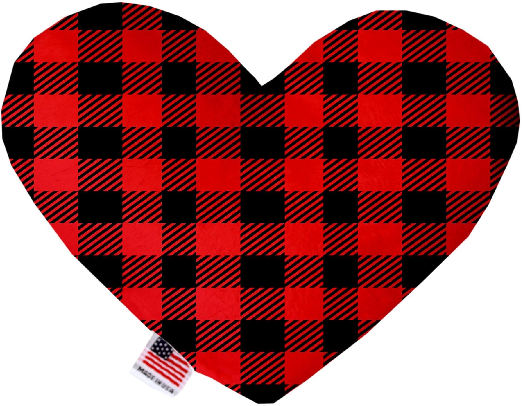 Pet and Dog Plush Heart or Bone Toy, "Valentine's Day Plaids, Dots & Chevron Group" (Available in different sizes and patterns!) ValentinesDayChevron 6" Plush Heart
