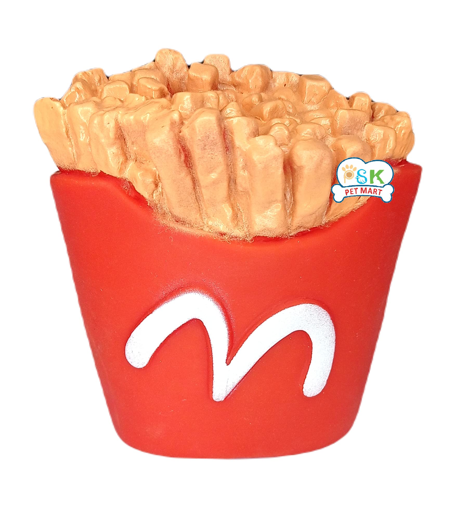 Psk Pet Mart Pet Puppy Dog Mc Donald French Fries Squeaky Chew Toys For Aggressive Chewers Dental Teething Cleaning NonToxic So