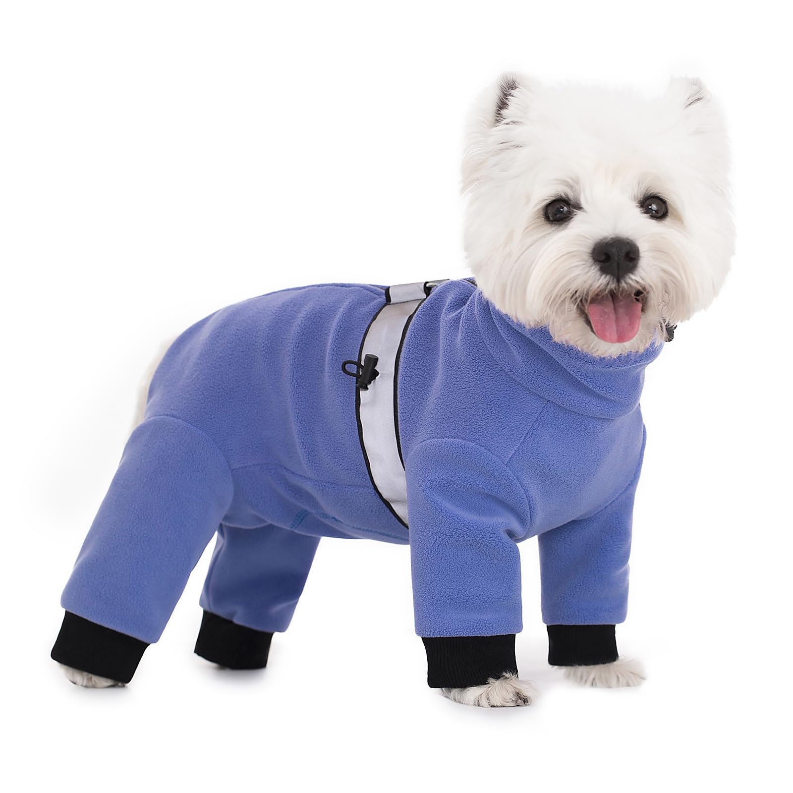 Polar Fleece Coats For Small Dogs, Four-Legged Pajamas Bodysuit For Small Medium Dogs, Winter Jacket Sweater Vest, Warm Clothes