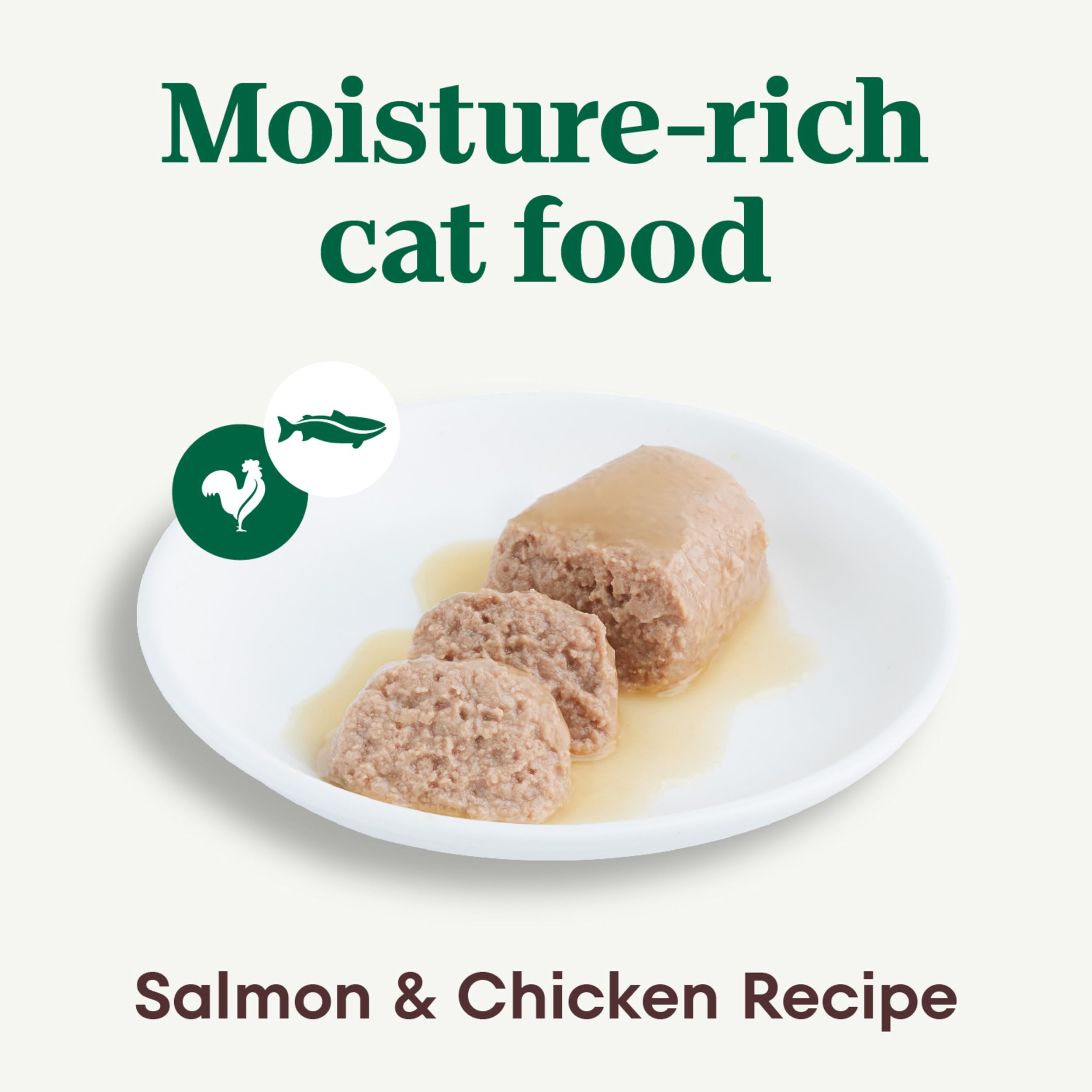 Nutro Perfect Portions Wet Cat Food Pat   Salmon & Chicken Recipe, 2.64 oz. Twin-Pack Trays (24 Count, Pack of 1)