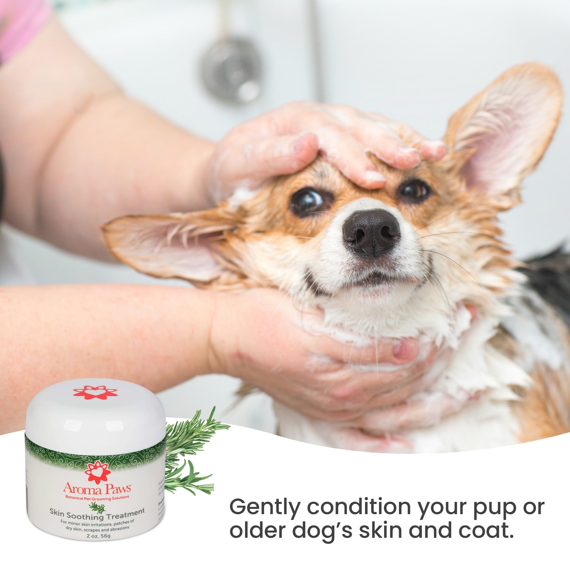 Aroma Paws Dog Skin Soothing Treatment - Dog Skin Moisturizer To Heal And Soothe Dry, Flaky, Inflamed, And Damaged Skin - Skin S