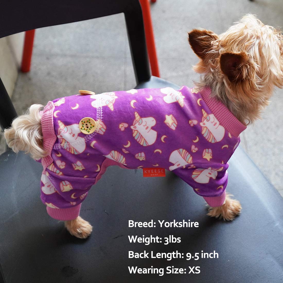 Kyeese Dog Pajamas Unicorn For Small Dogs Soft Material Stretchable Dog Pjs Cat Pajama Dog Clothes