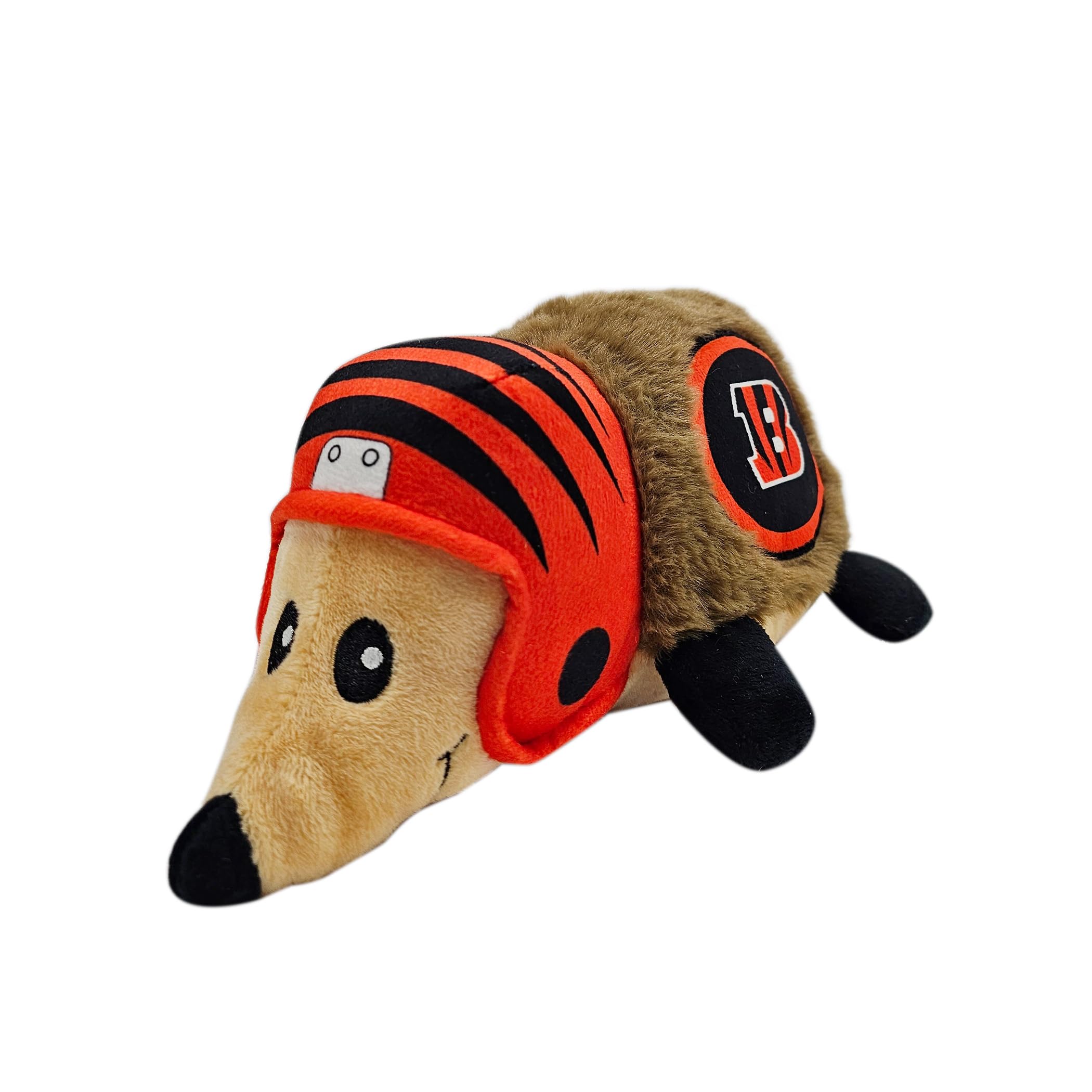 Nfl Cincinnati Bengals Plush Hedgehog Toy For Dogs & Cats, Cool Soft Pet Toy For Fun And Interactive Play, Dog Chew Toy With Squ